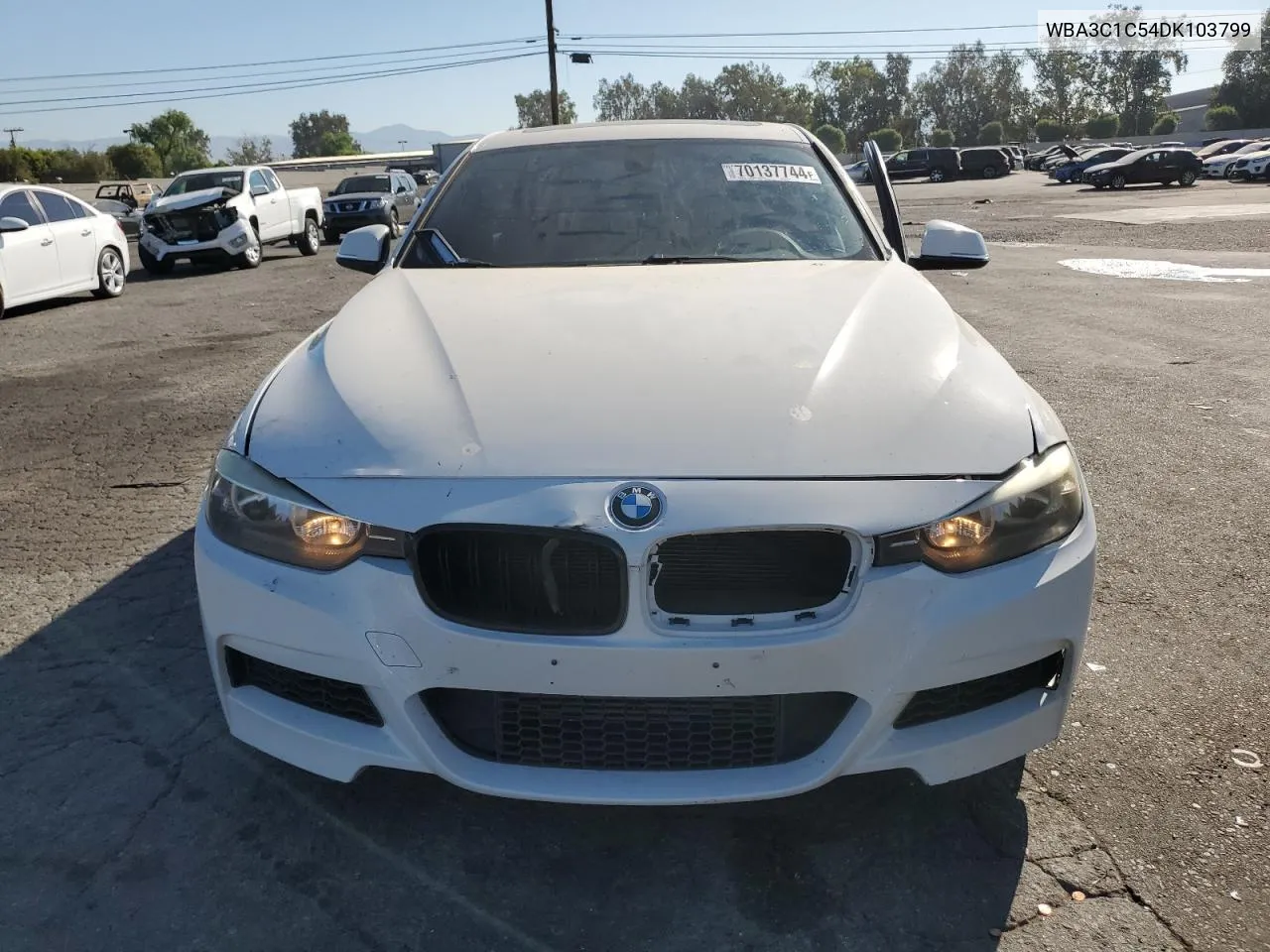 2013 BMW 328 I Sulev VIN: WBA3C1C54DK103799 Lot: 70137744