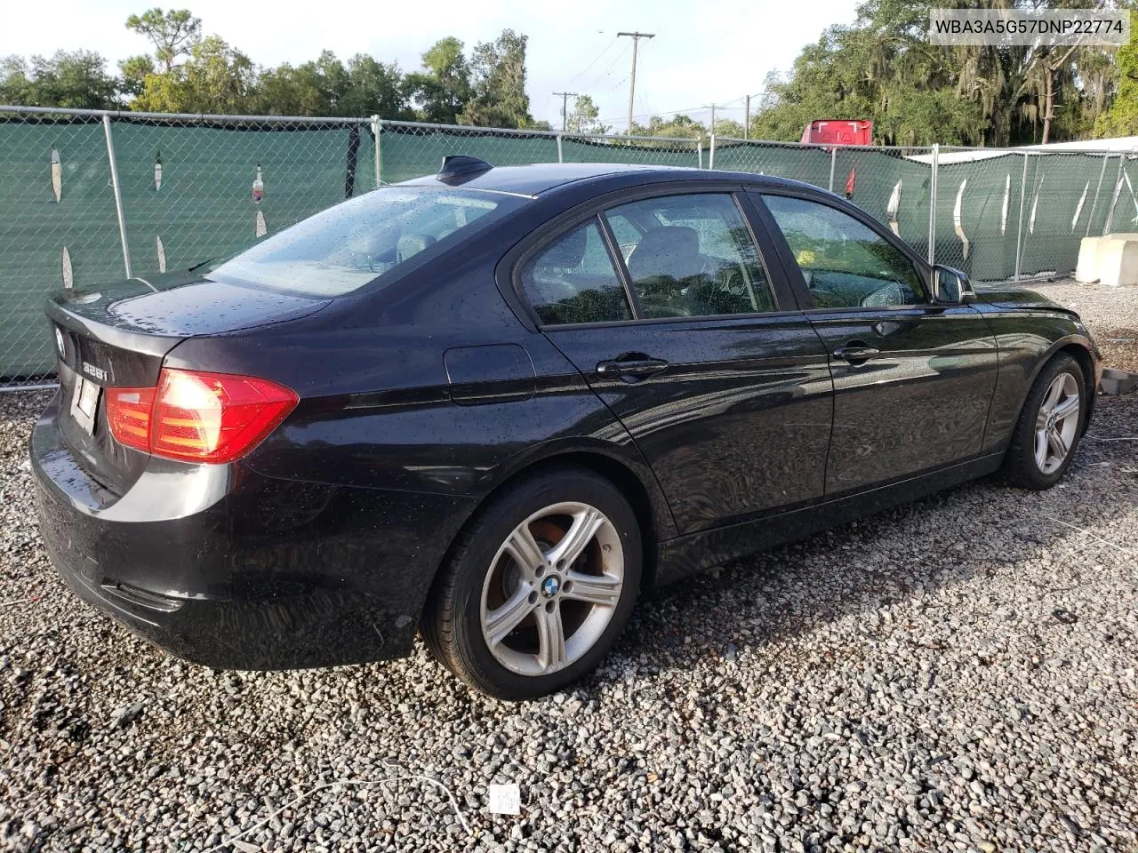 2013 BMW 328 I VIN: WBA3A5G57DNP22774 Lot: 70369194