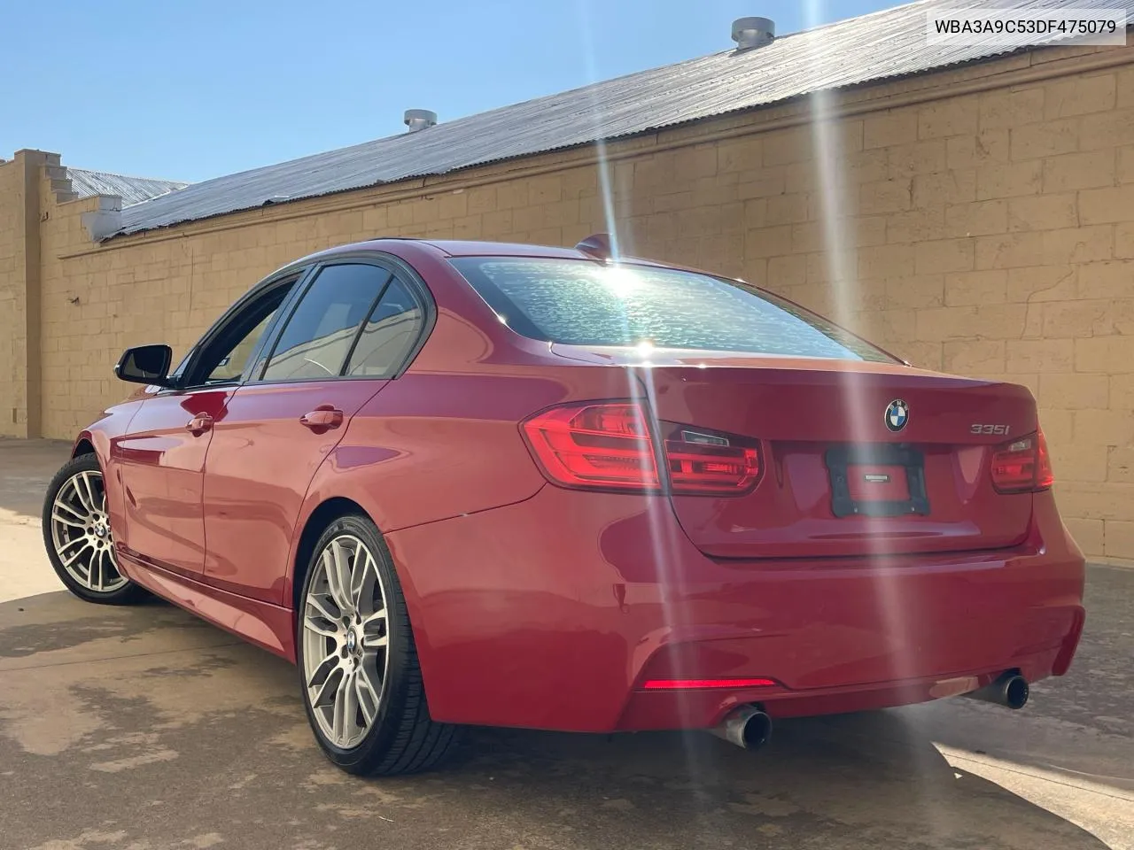 2013 BMW 335 I VIN: WBA3A9C53DF475079 Lot: 75547084