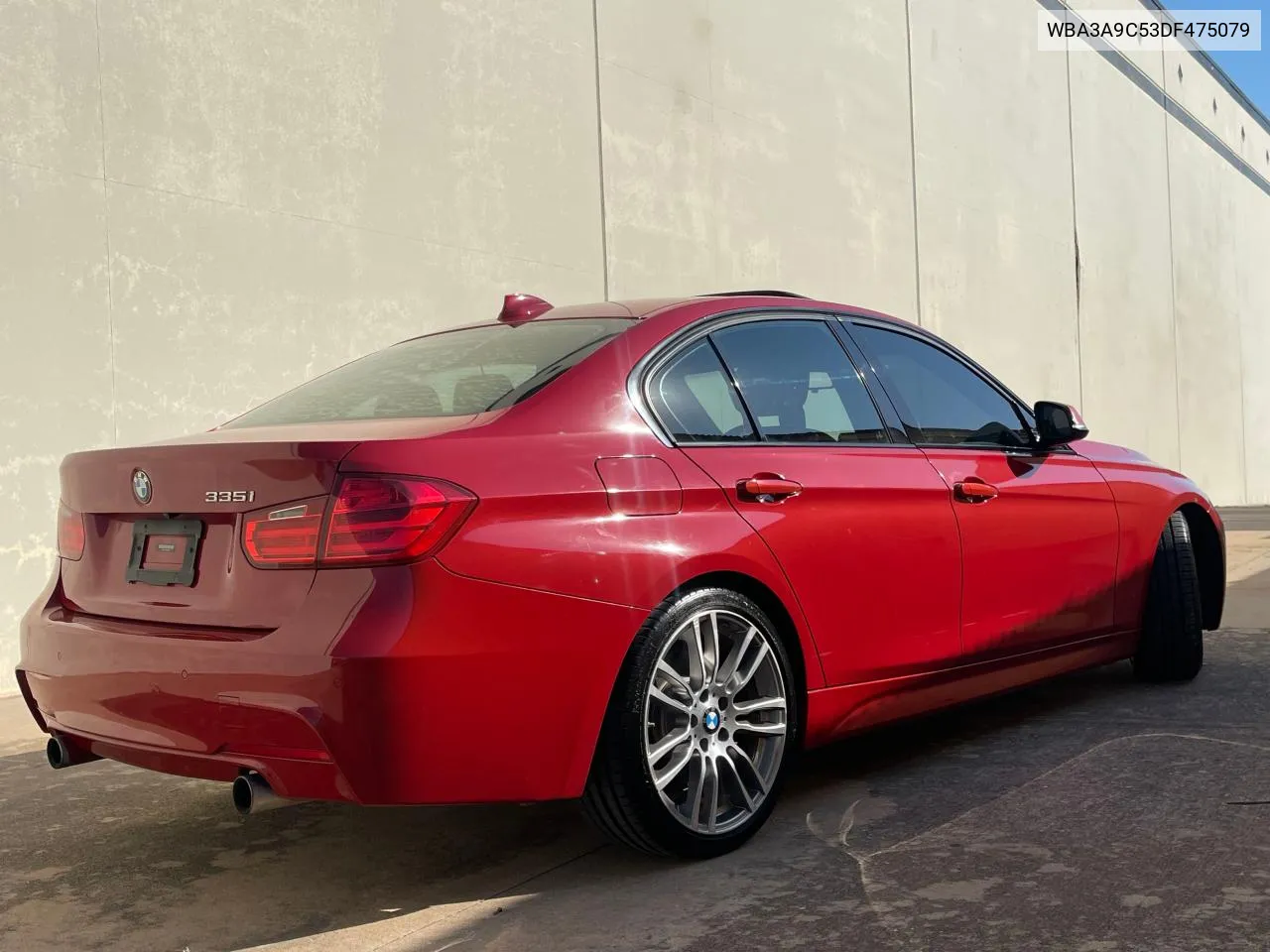 2013 BMW 335 I VIN: WBA3A9C53DF475079 Lot: 75547084