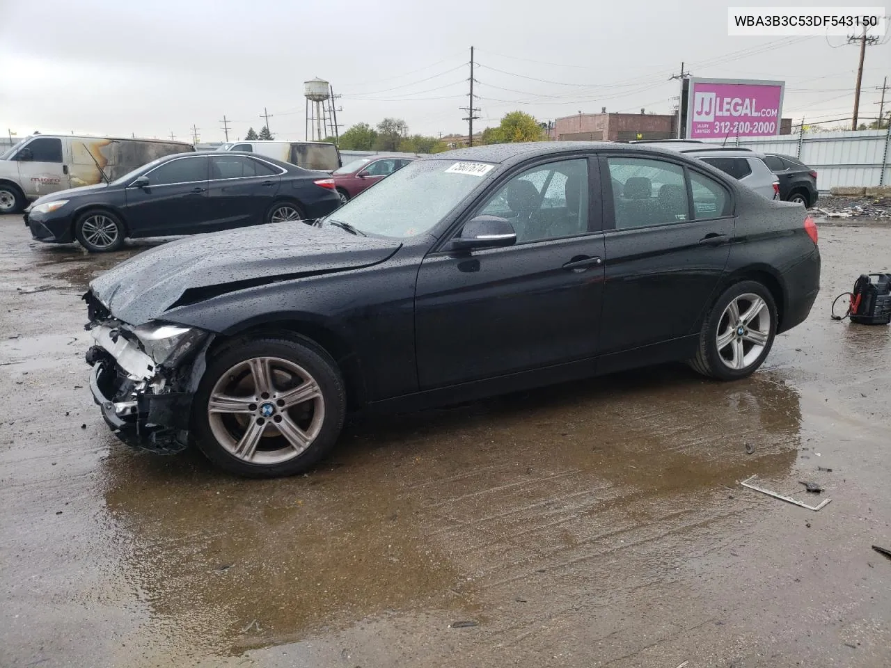 2013 BMW 328 Xi VIN: WBA3B3C53DF543150 Lot: 75607674