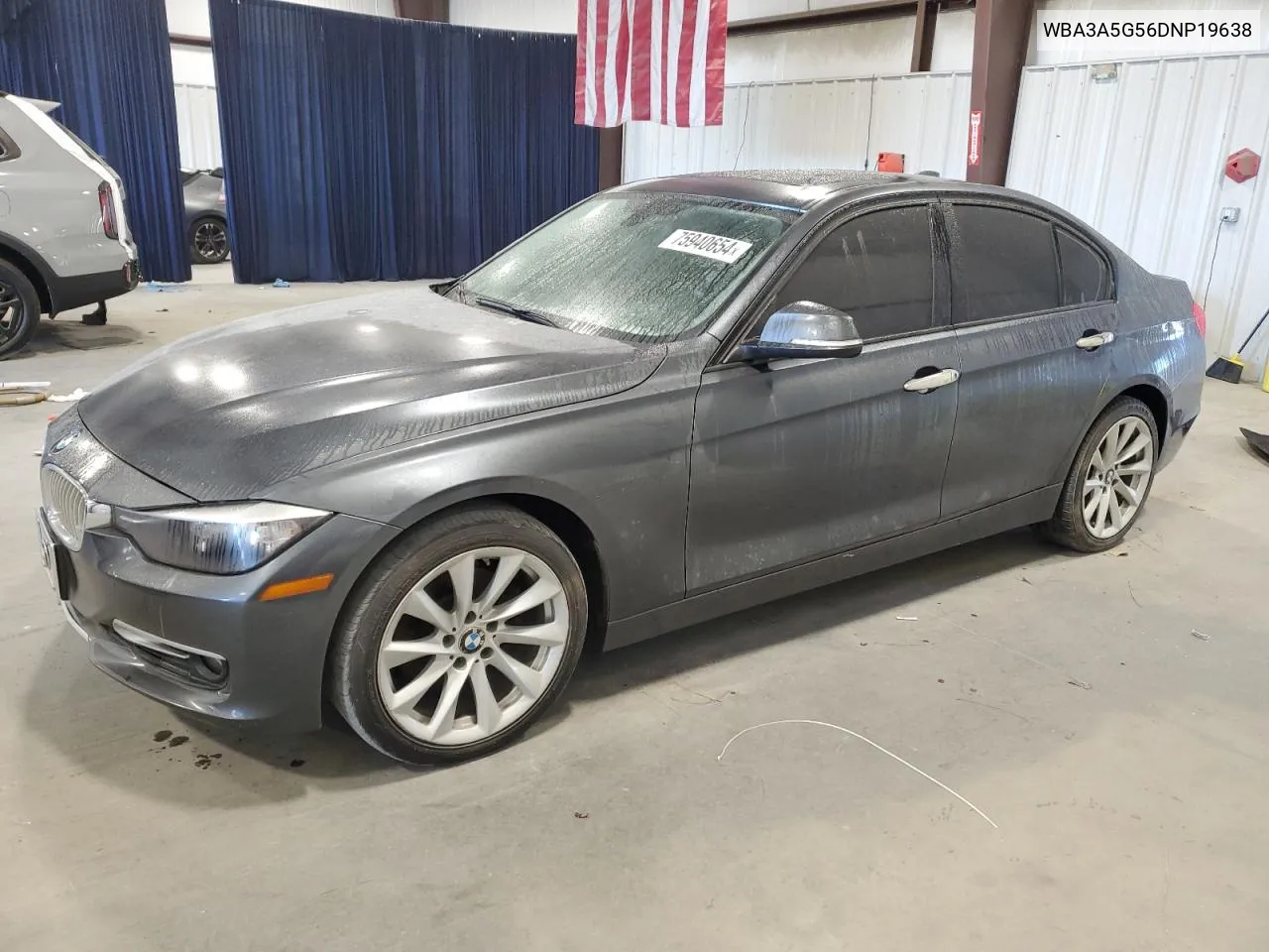 2013 BMW 328 I VIN: WBA3A5G56DNP19638 Lot: 75940654