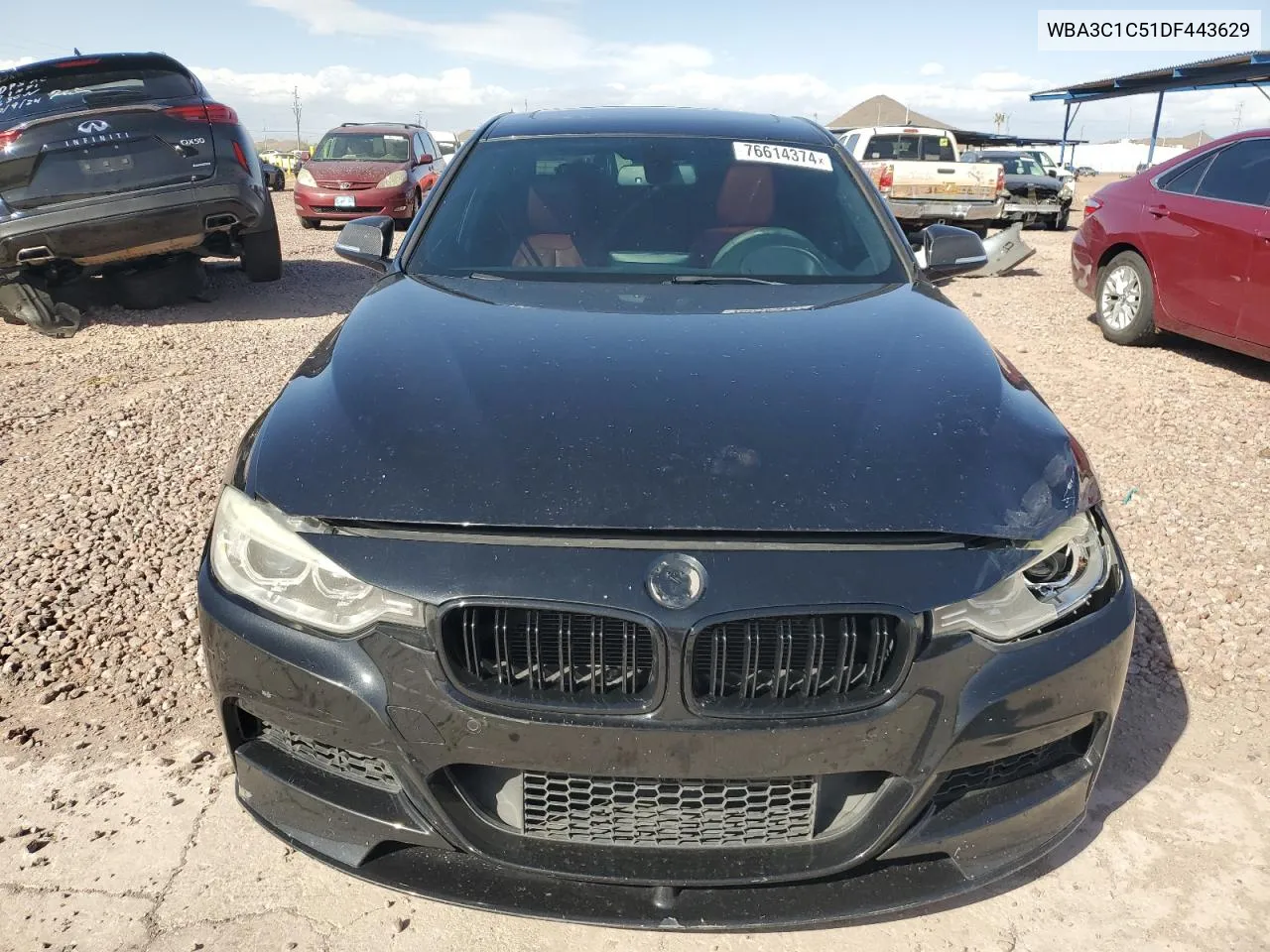 2013 BMW 328 I Sulev VIN: WBA3C1C51DF443629 Lot: 76614374