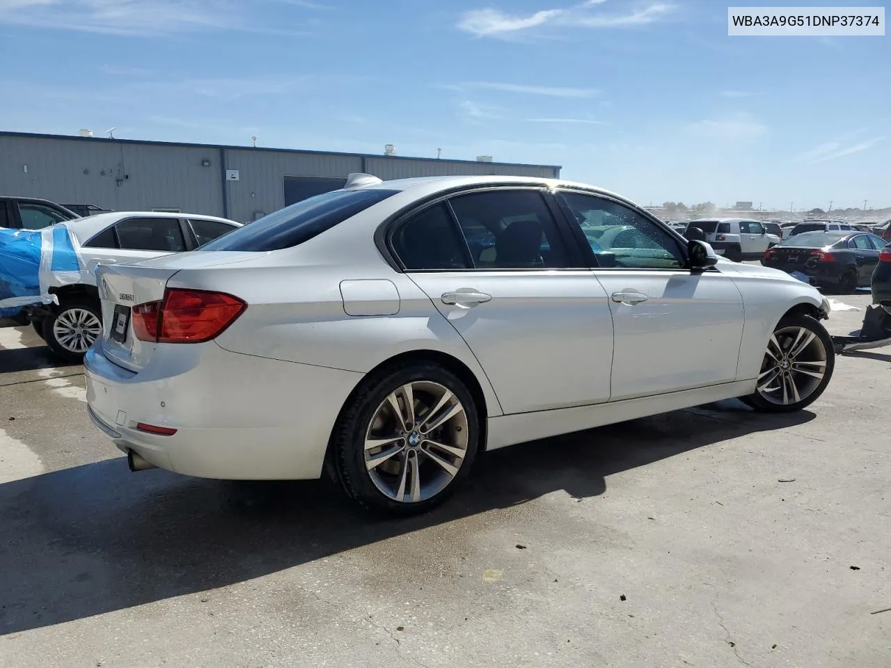 2013 BMW 335 I VIN: WBA3A9G51DNP37374 Lot: 77571594