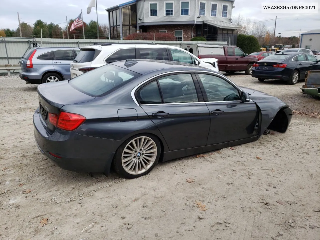 2013 BMW 328 Xi VIN: WBA3B3G57DNR80021 Lot: 78811934