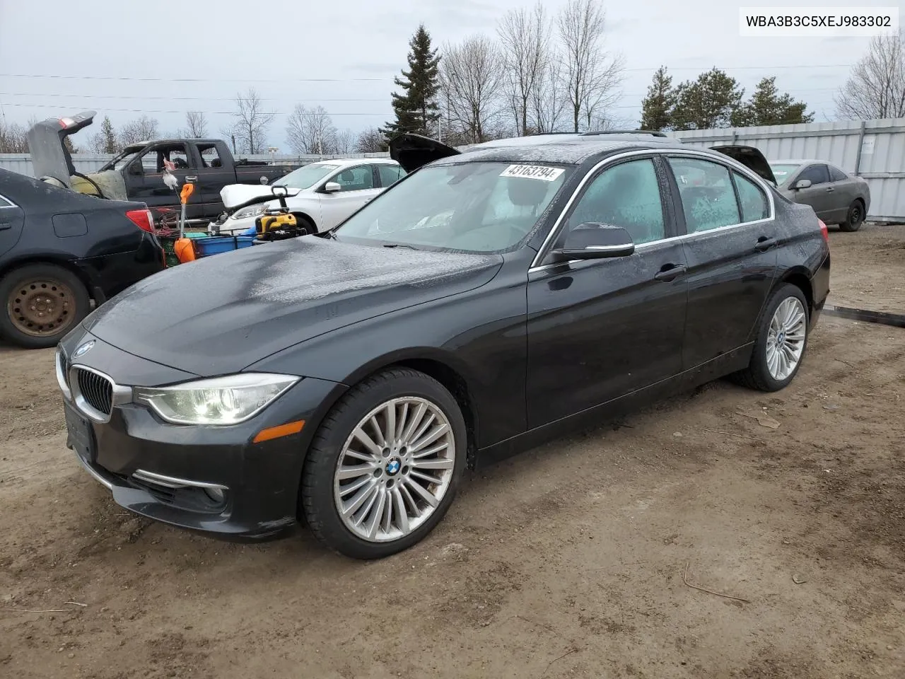 2014 BMW 328 Xi VIN: WBA3B3C5XEJ983302 Lot: 43163794