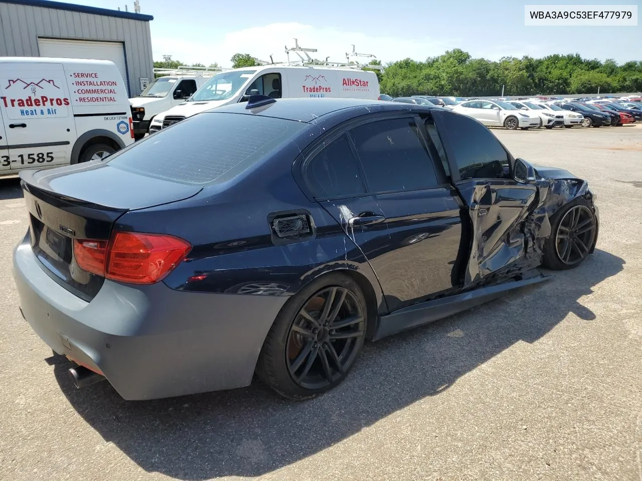 2014 BMW 335 I VIN: WBA3A9C53EF477979 Lot: 56009104