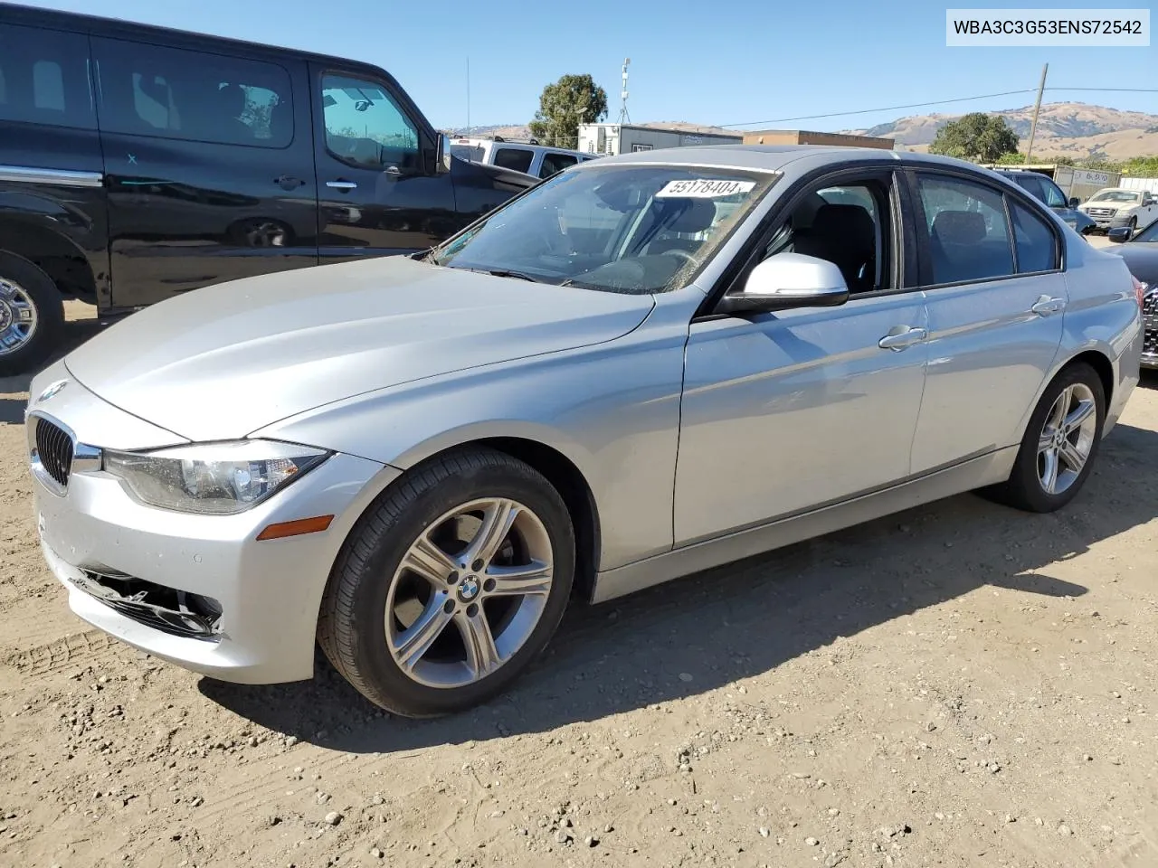 2014 BMW 320 I xDrive VIN: WBA3C3G53ENS72542 Lot: 59178404