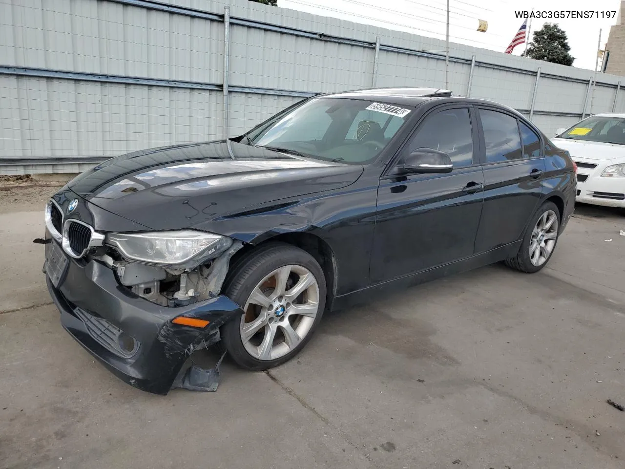 2014 BMW 320 I xDrive VIN: WBA3C3G57ENS71197 Lot: 59527774