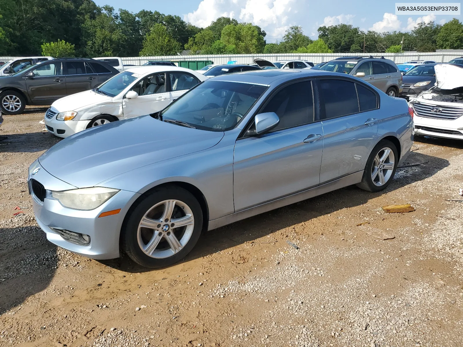 2014 BMW 328 I VIN: WBA3A5G53ENP33708 Lot: 64721404