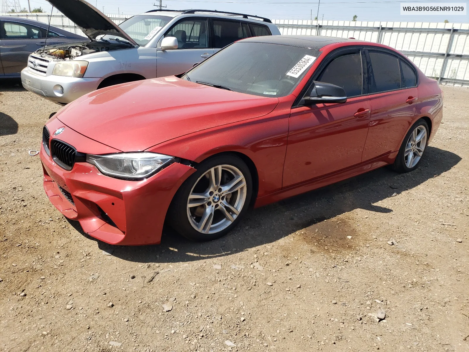 2014 BMW 335 Xi VIN: WBA3B9G56ENR91029 Lot: 65530364