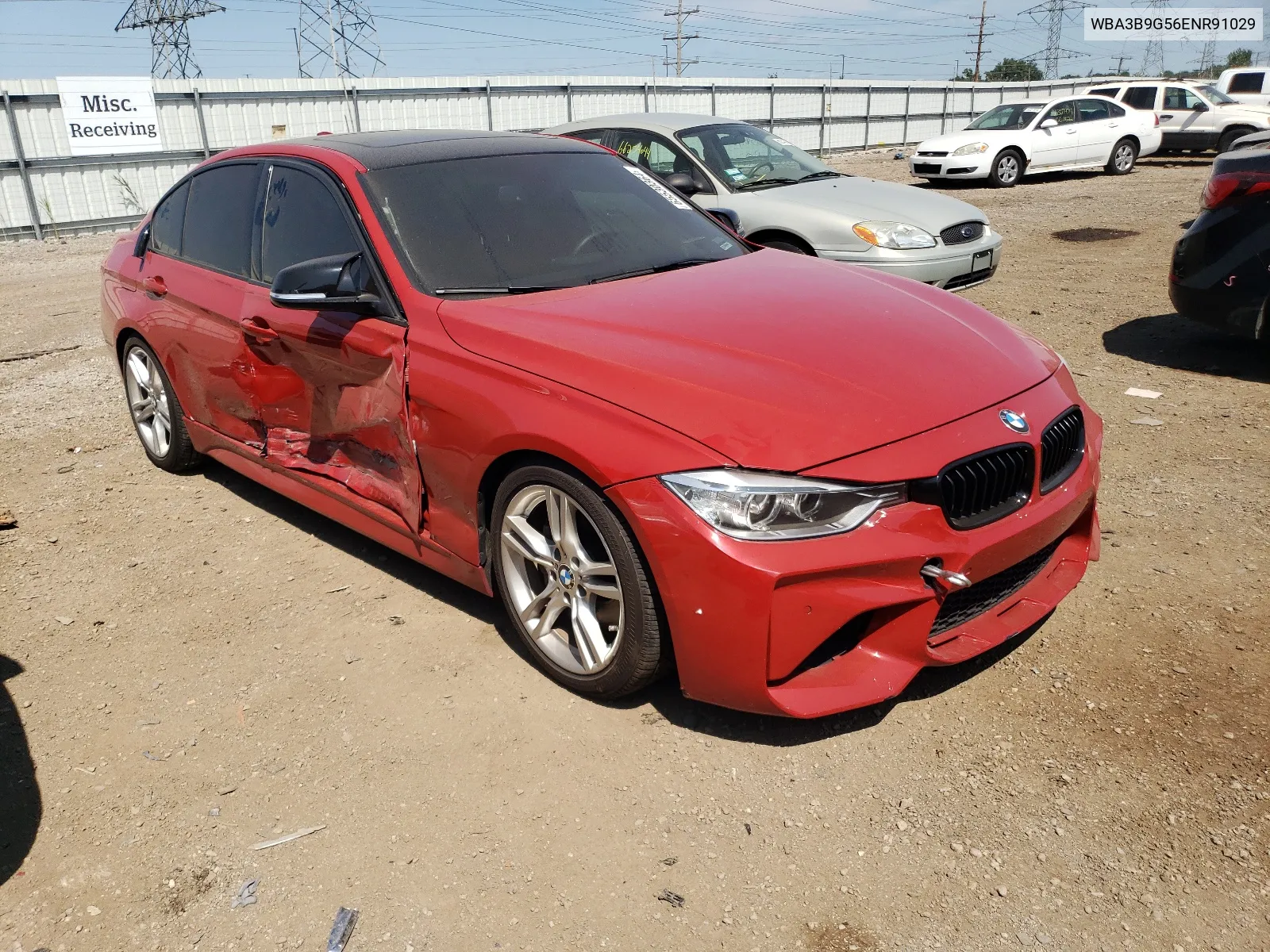 2014 BMW 335 Xi VIN: WBA3B9G56ENR91029 Lot: 65530364