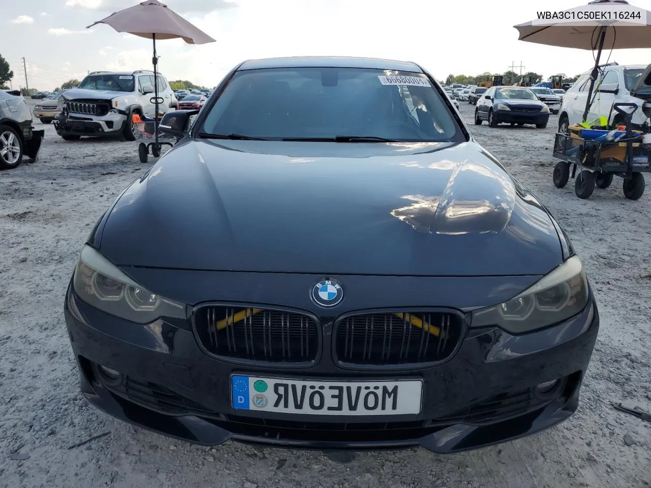 2014 BMW 328 I Sulev VIN: WBA3C1C50EK116244 Lot: 66680004