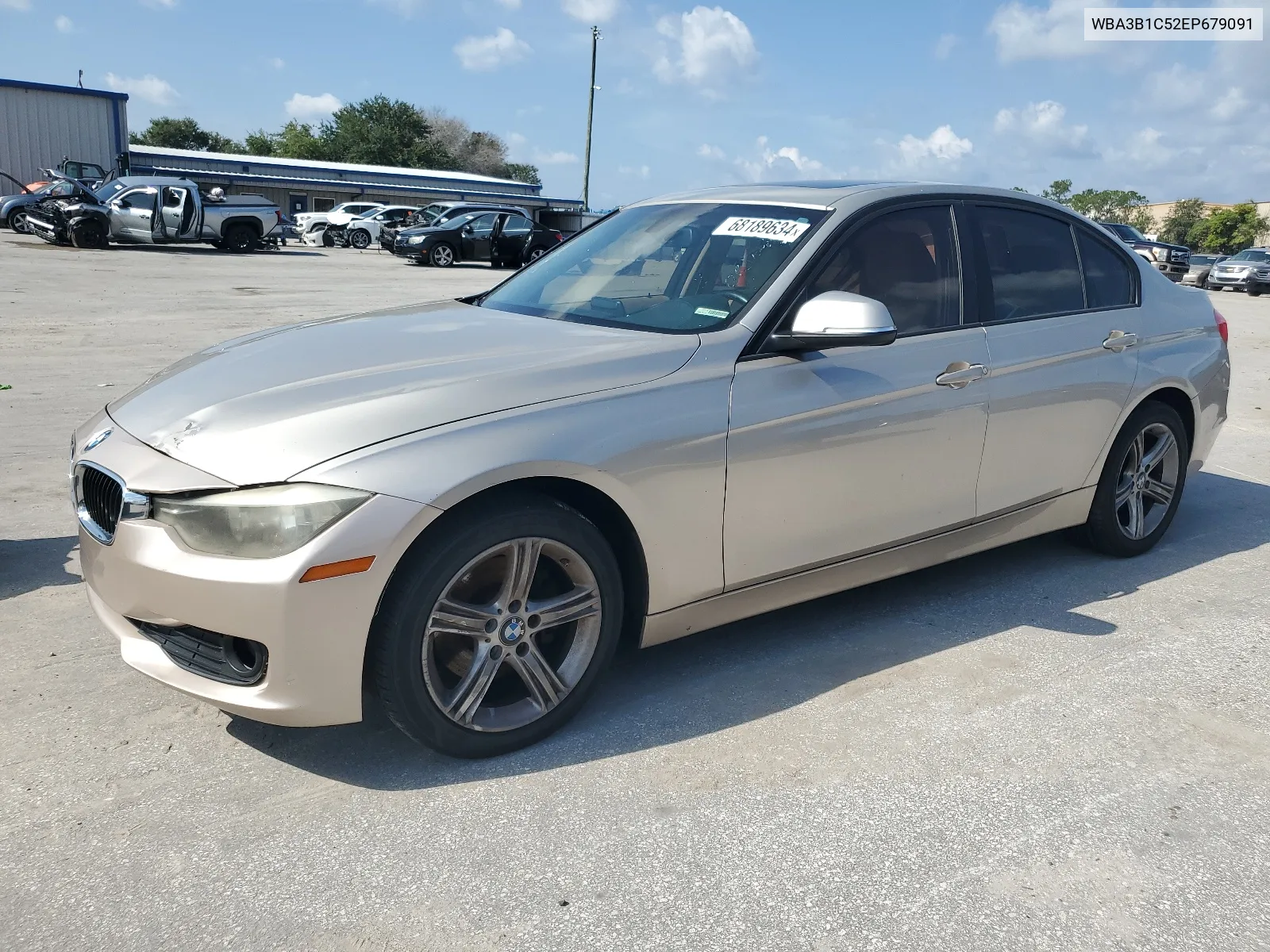 2014 BMW 320 I VIN: WBA3B1C52EP679091 Lot: 68189634