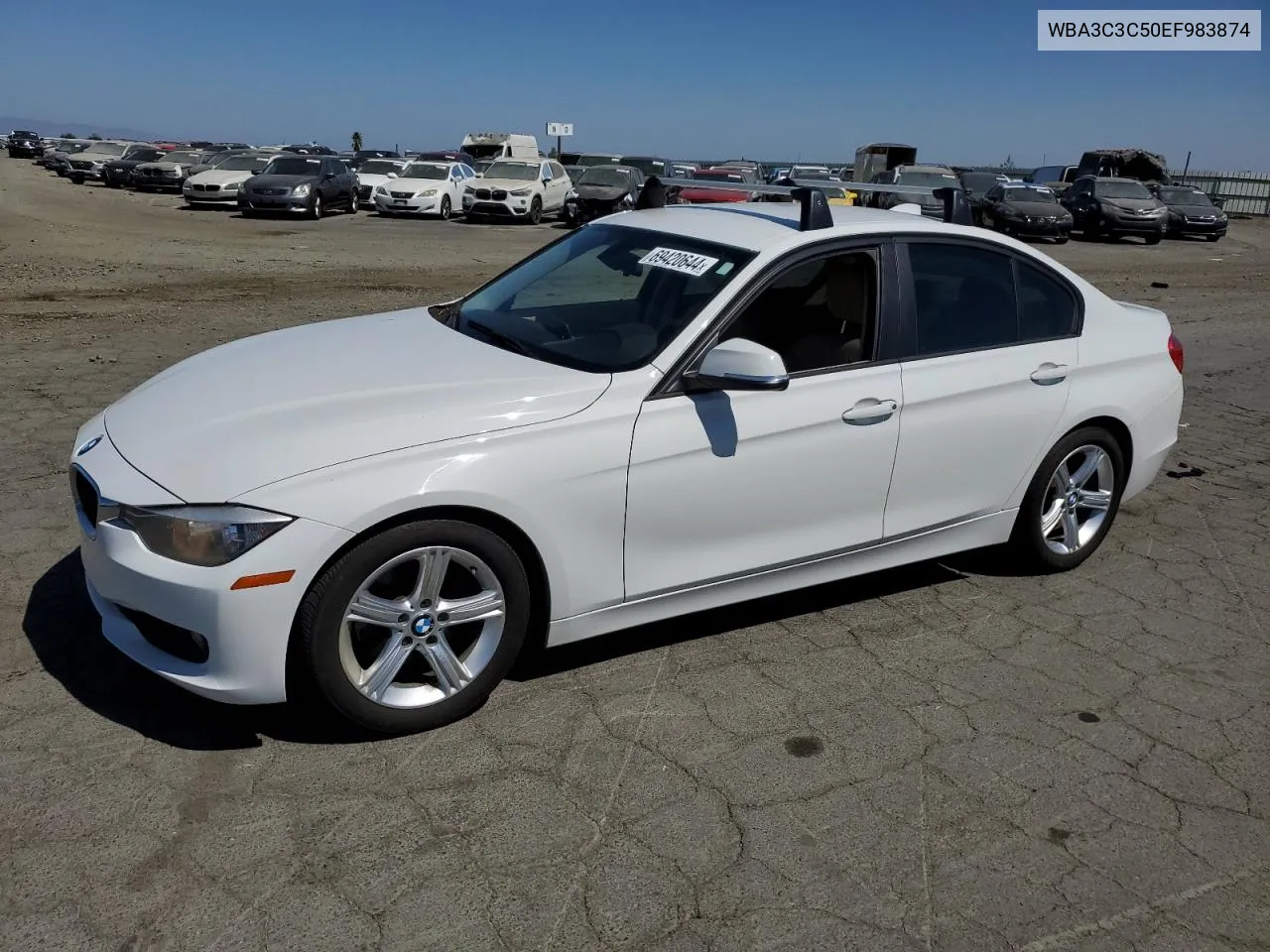 2014 BMW 320 I xDrive VIN: WBA3C3C50EF983874 Lot: 69420644