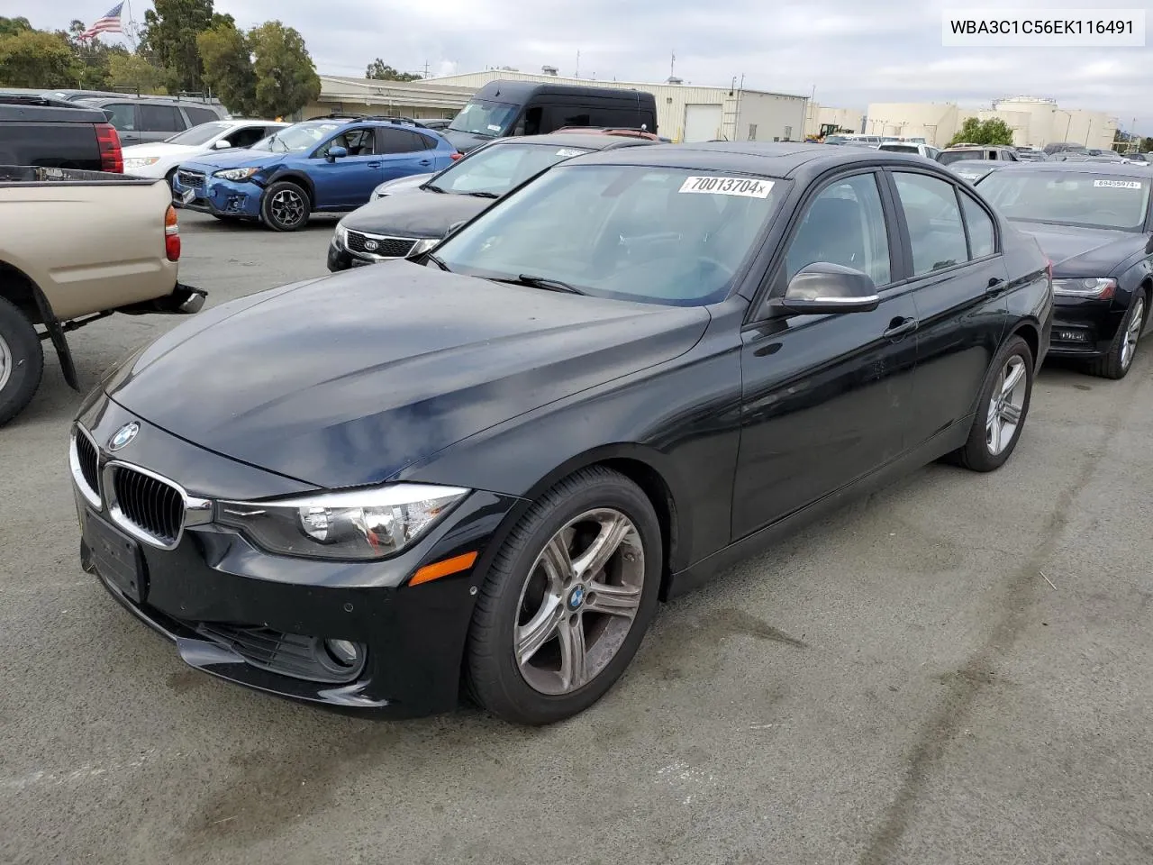 2014 BMW 328 I Sulev VIN: WBA3C1C56EK116491 Lot: 70013704