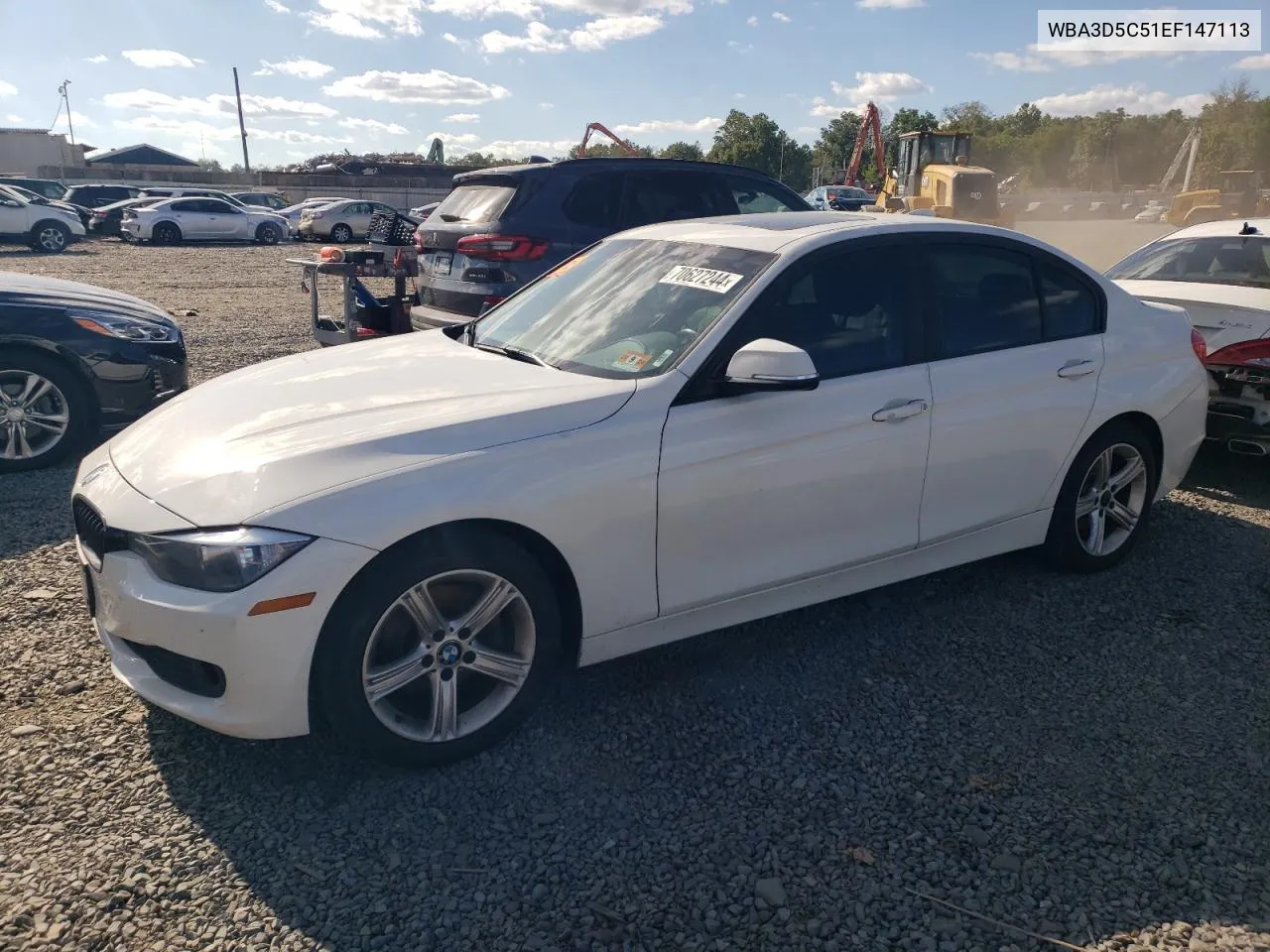 2014 BMW 328 D xDrive VIN: WBA3D5C51EF147113 Lot: 70627244