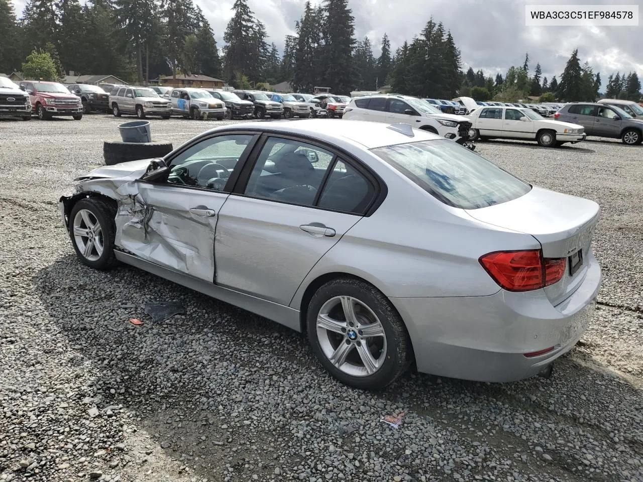 2014 BMW 320 I xDrive VIN: WBA3C3C51EF984578 Lot: 71218384