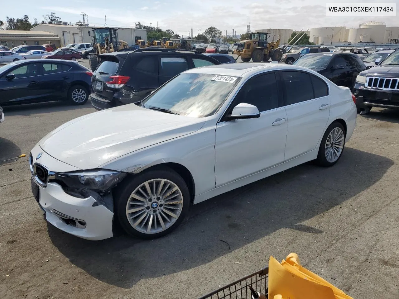 2014 BMW 328 I Sulev VIN: WBA3C1C5XEK117434 Lot: 71321434