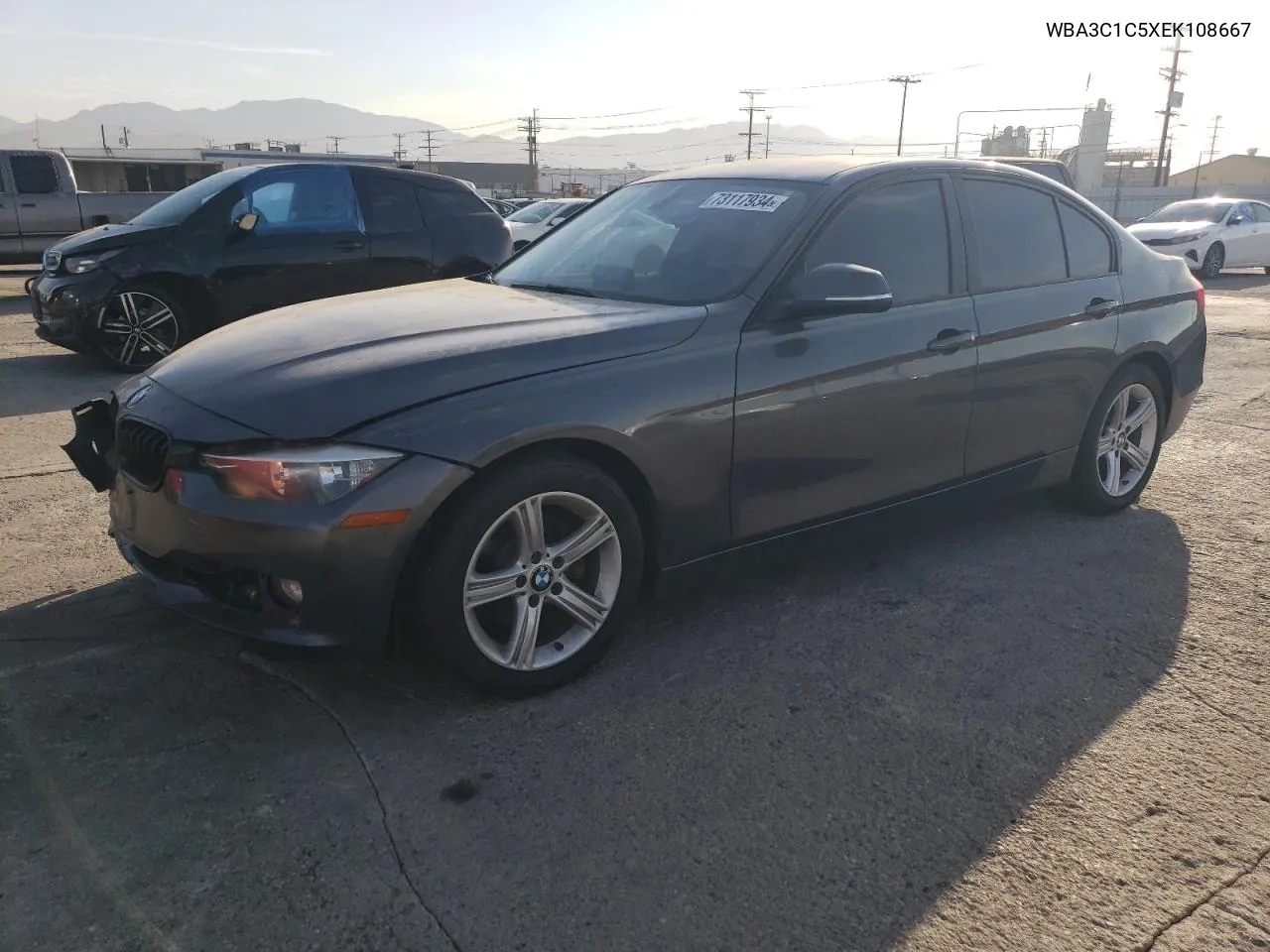 2014 BMW 328 I Sulev VIN: WBA3C1C5XEK108667 Lot: 73117934