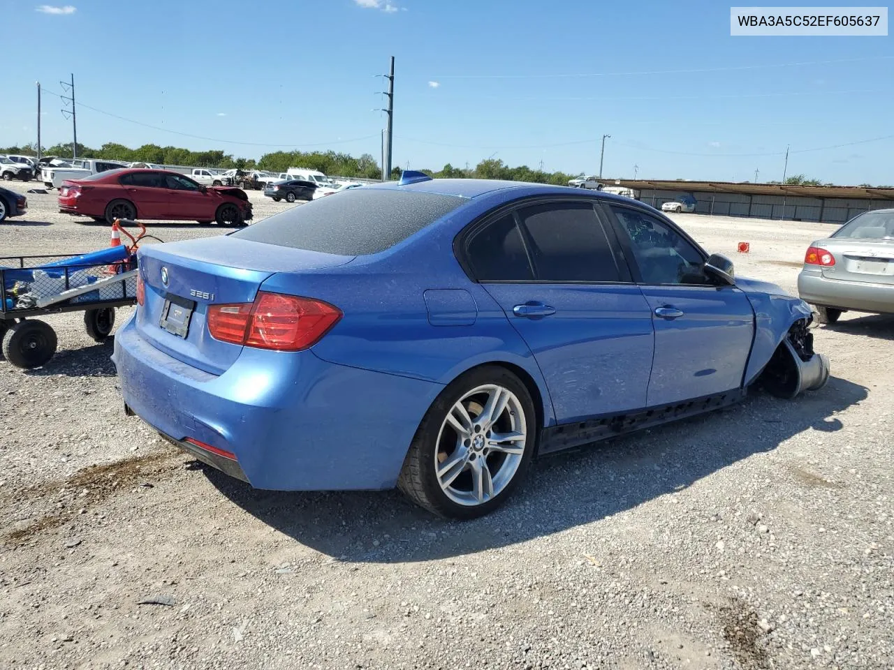 2014 BMW 328 I VIN: WBA3A5C52EF605637 Lot: 73165784