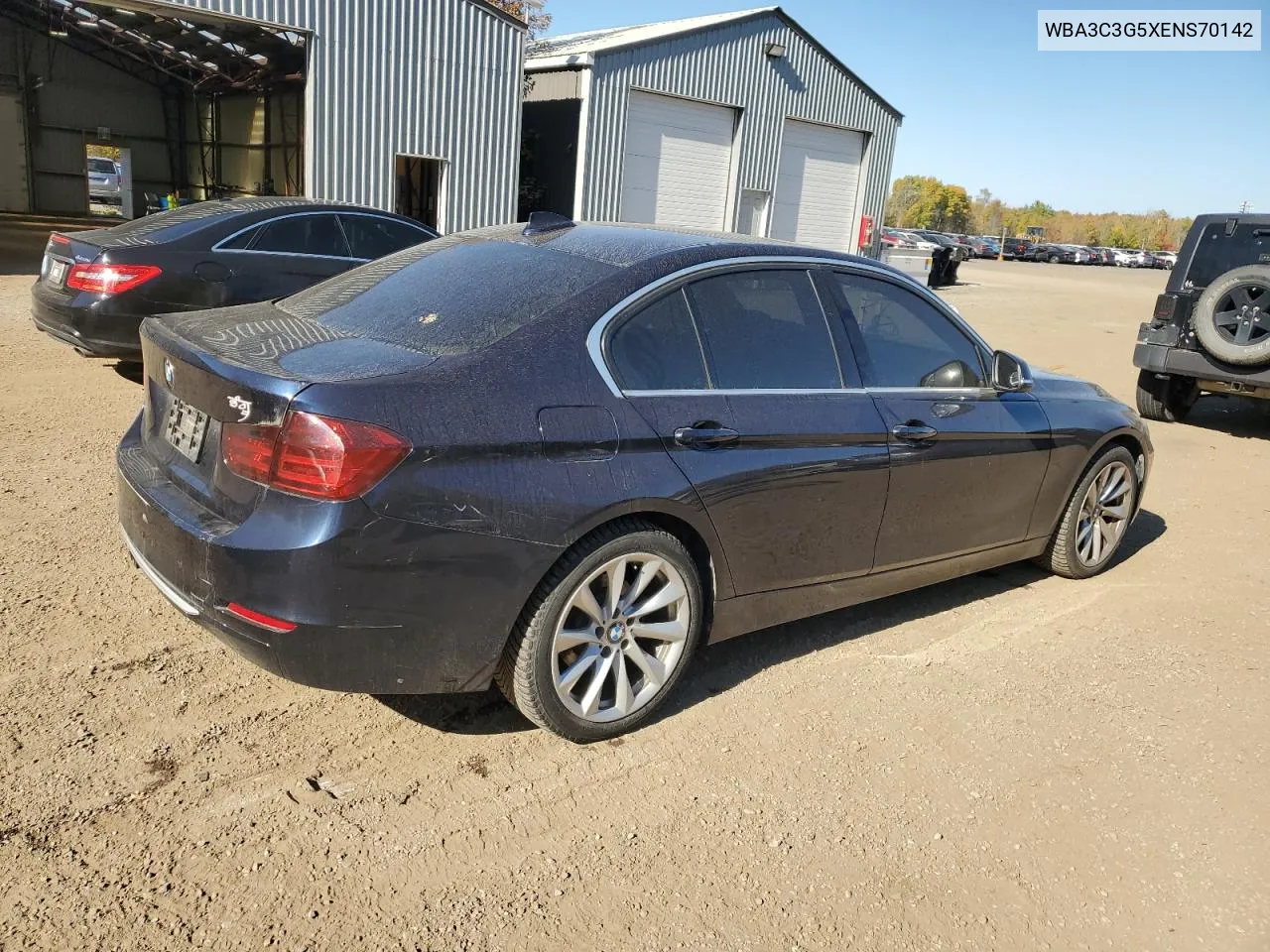 2014 BMW 320 I xDrive VIN: WBA3C3G5XENS70142 Lot: 75533254