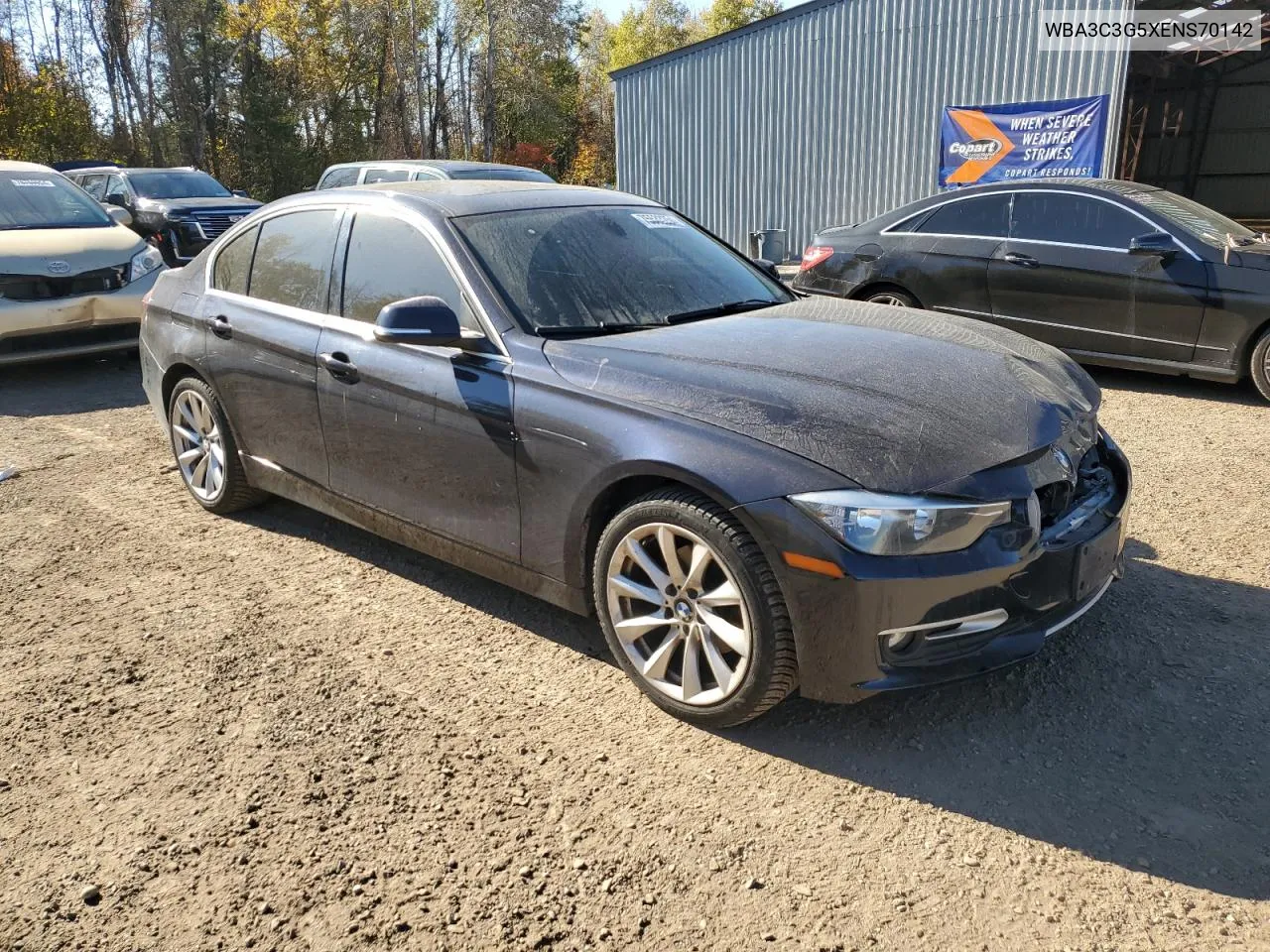 2014 BMW 320 I xDrive VIN: WBA3C3G5XENS70142 Lot: 75533254