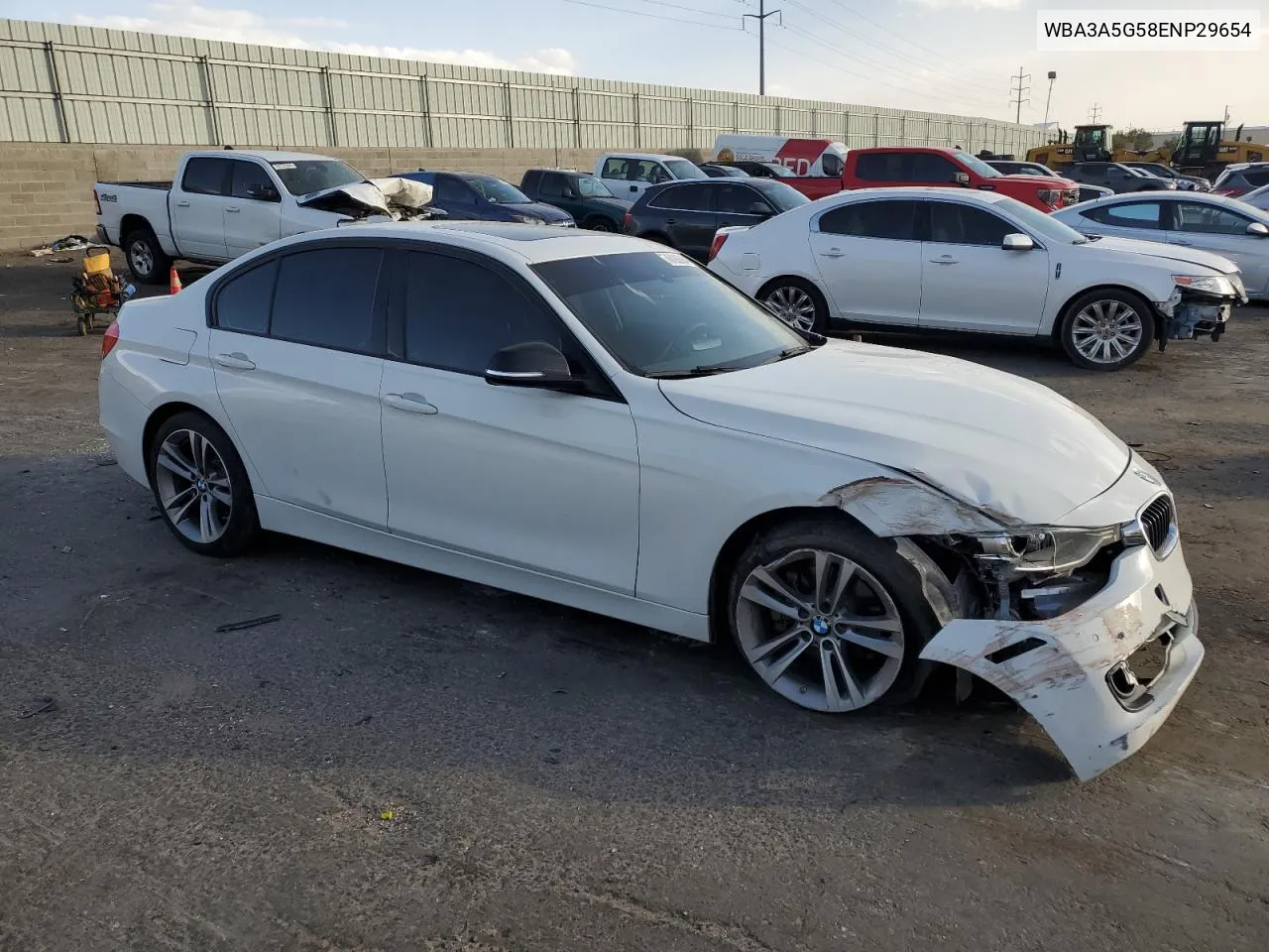 2014 BMW 328 I VIN: WBA3A5G58ENP29654 Lot: 76182294