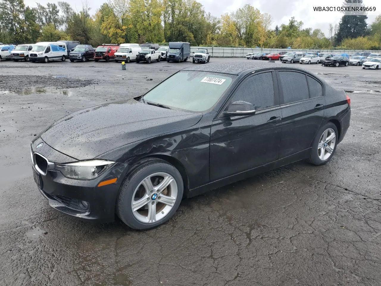 2014 BMW 328 I Sulev VIN: WBA3C1G5XENR49669 Lot: 77007474