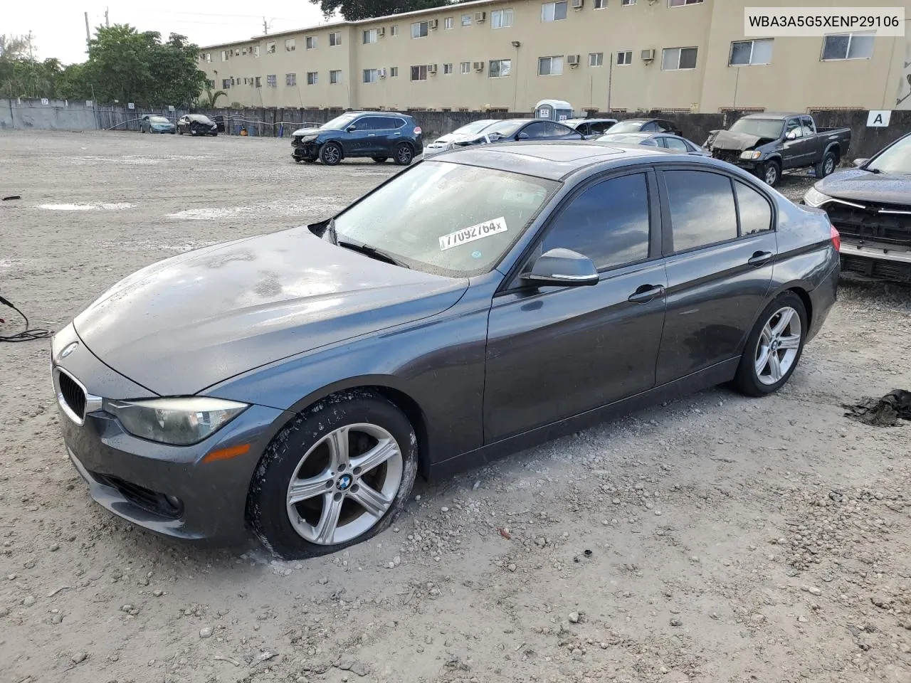 2014 BMW 328 I VIN: WBA3A5G5XENP29106 Lot: 77092764