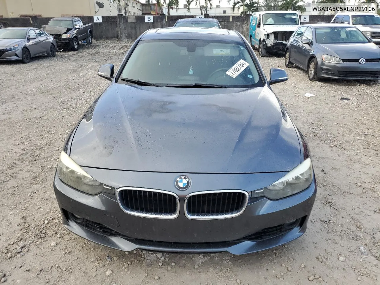 2014 BMW 328 I VIN: WBA3A5G5XENP29106 Lot: 77092764