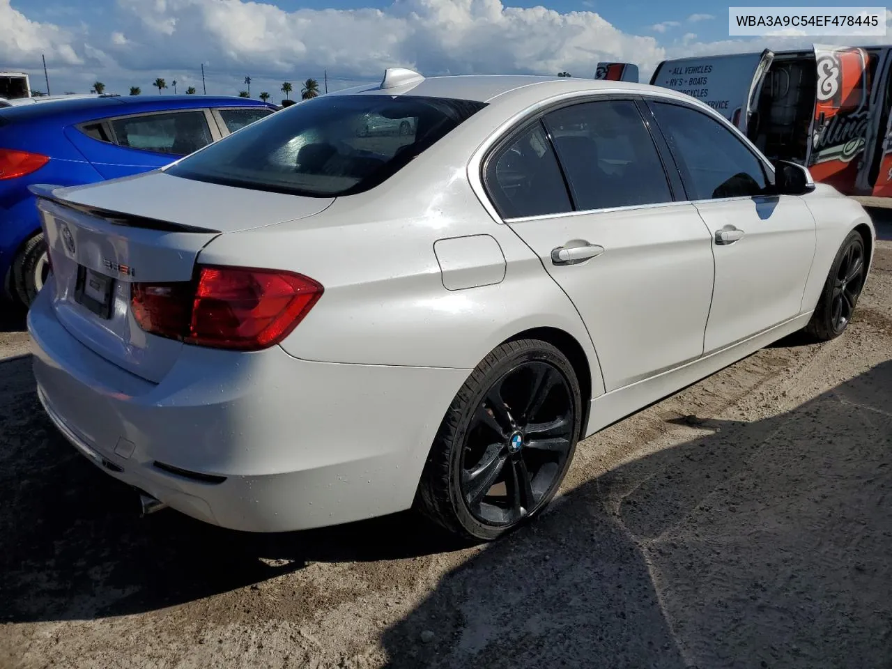 2014 BMW 335 I VIN: WBA3A9C54EF478445 Lot: 77474154