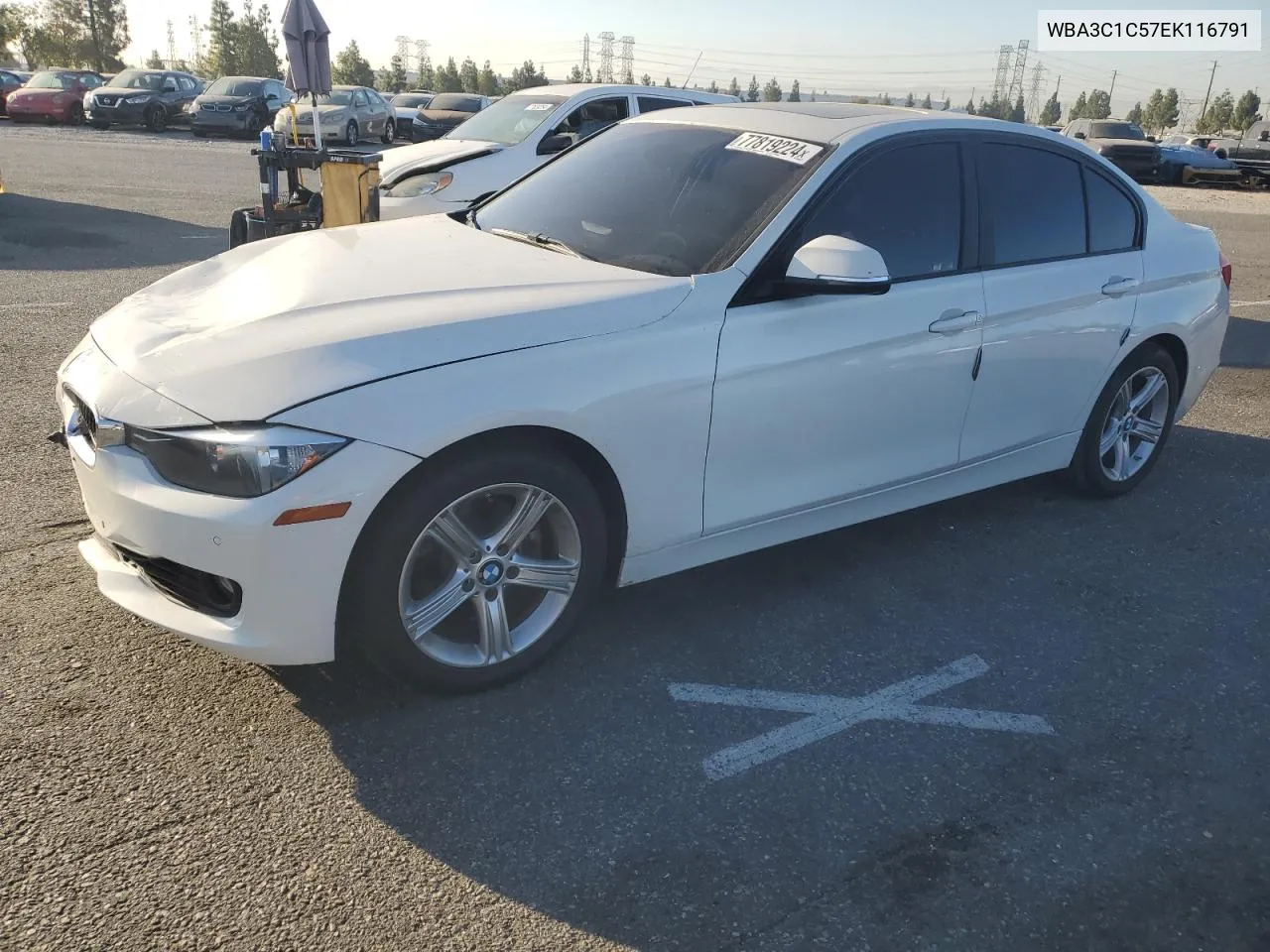 2014 BMW 328 I Sulev VIN: WBA3C1C57EK116791 Lot: 77819224