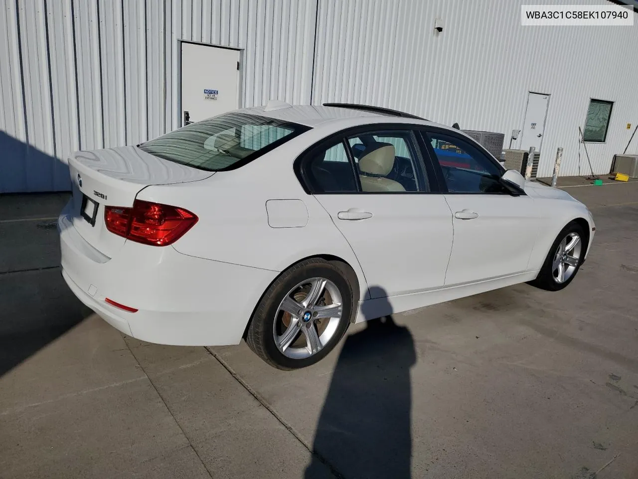 2014 BMW 328 I Sulev VIN: WBA3C1C58EK107940 Lot: 79312934