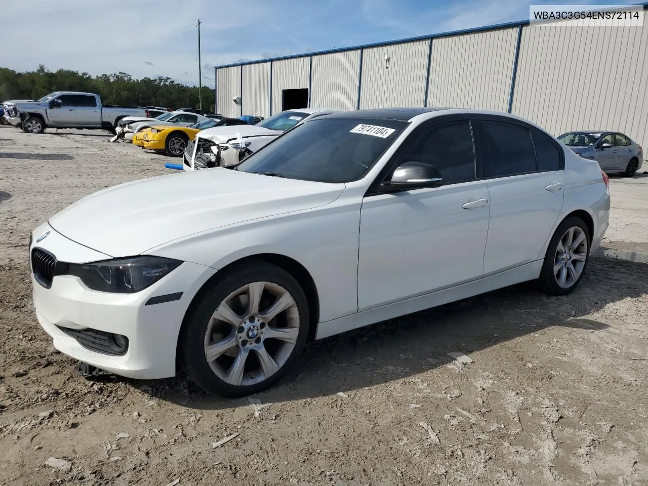 2014 BMW 320 I xDrive VIN: WBA3C3G54ENS72114 Lot: 79741104