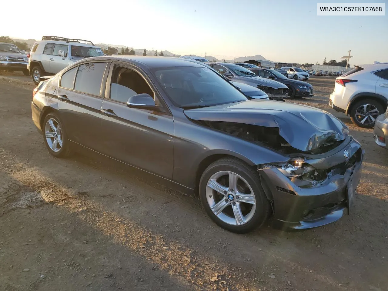 2014 BMW 328 I Sulev VIN: WBA3C1C57EK107668 Lot: 80173054