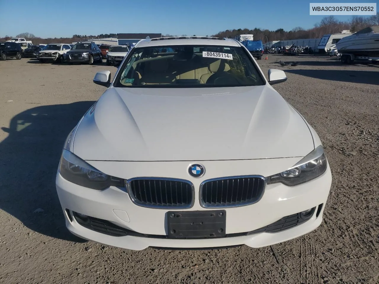 2014 BMW 320 I xDrive VIN: WBA3C3G57ENS70552 Lot: 80439114