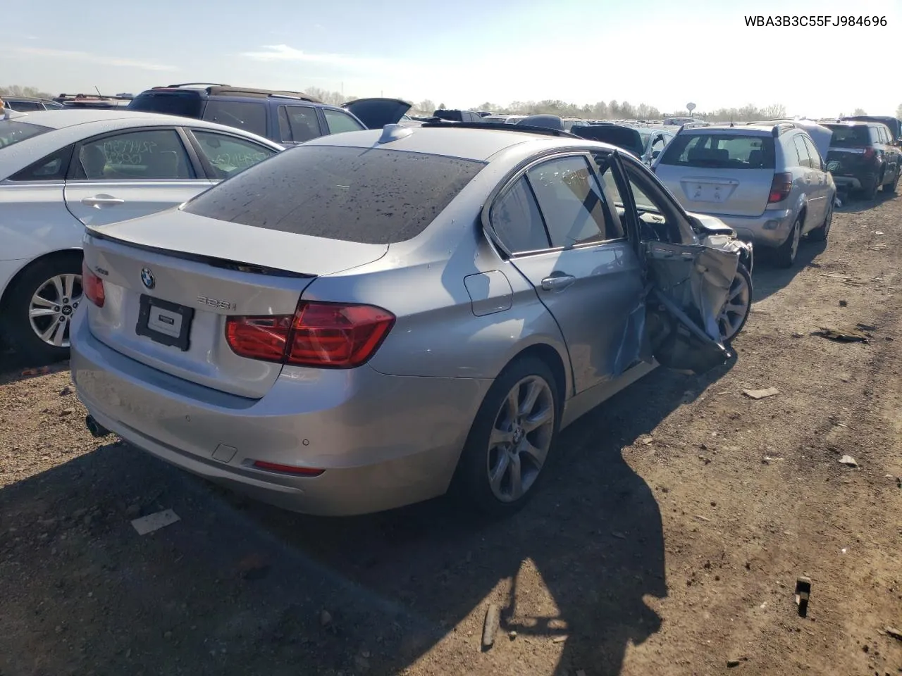 2015 BMW 328 Xi VIN: WBA3B3C55FJ984696 Lot: 52155794