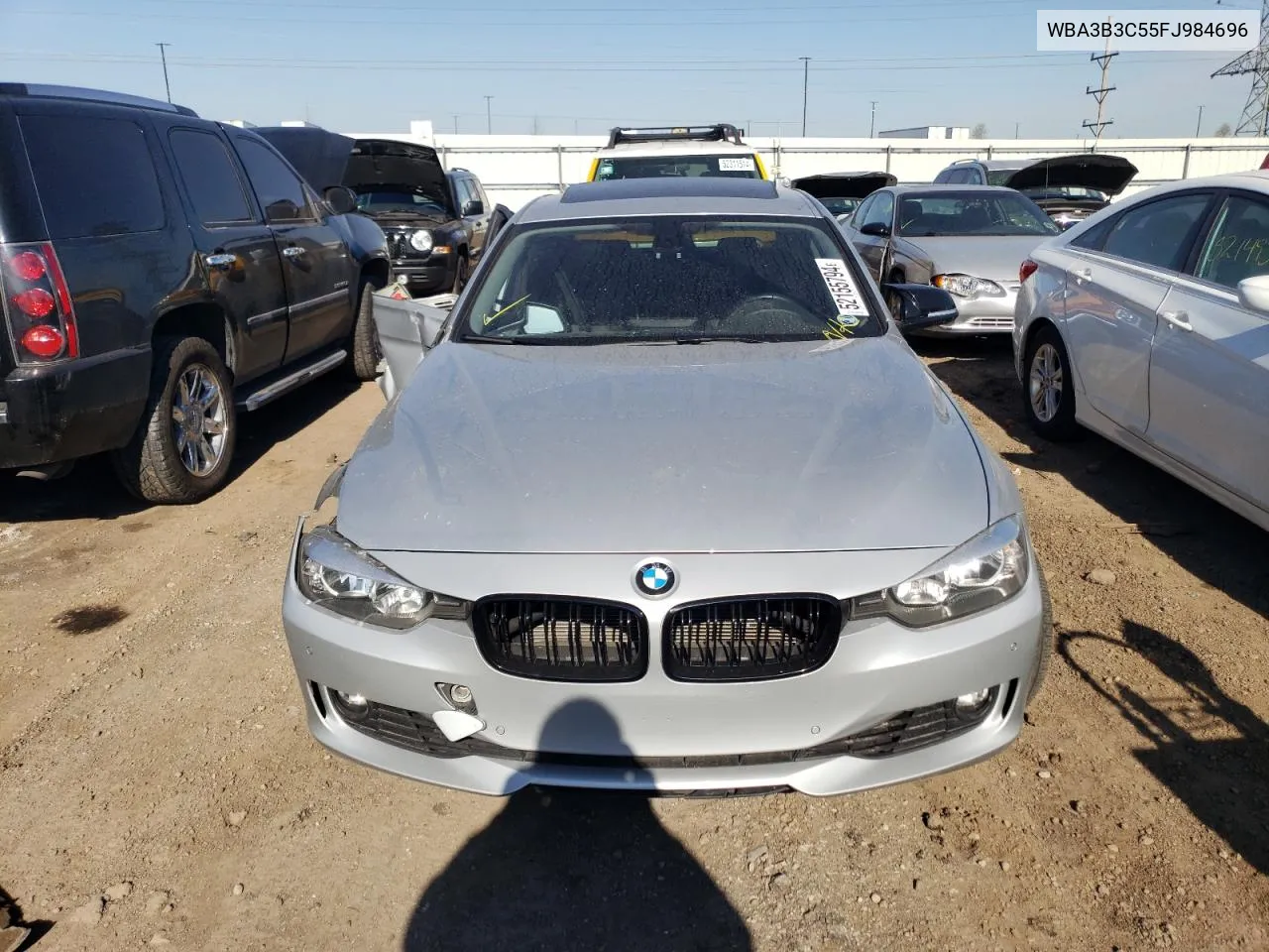 2015 BMW 328 Xi VIN: WBA3B3C55FJ984696 Lot: 52155794