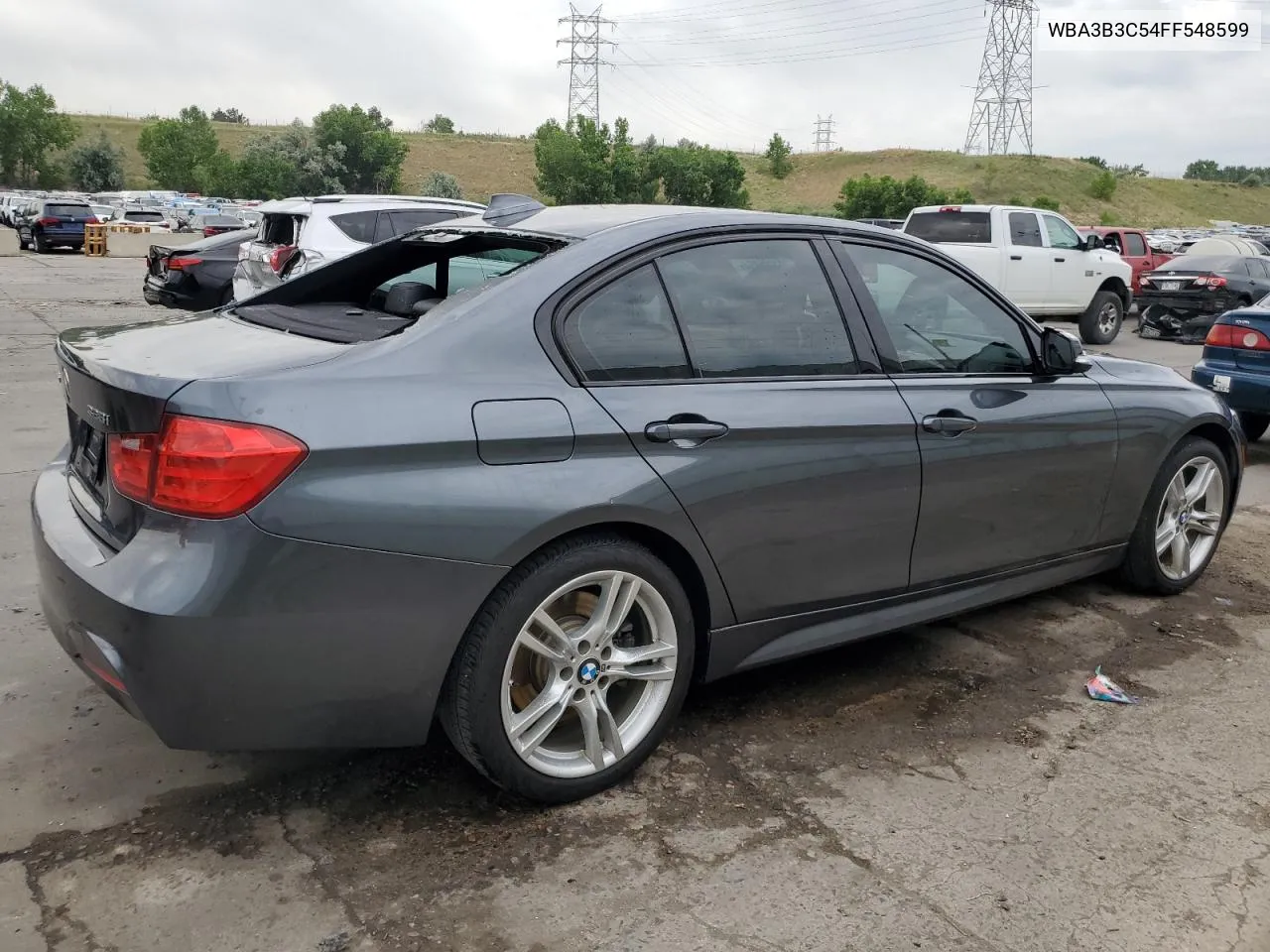 2015 BMW 328 Xi VIN: WBA3B3C54FF548599 Lot: 58966464