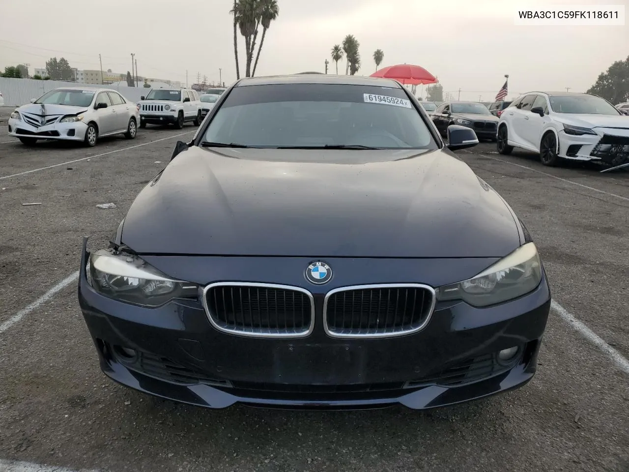 2015 BMW 328 I Sulev VIN: WBA3C1C59FK118611 Lot: 61945924