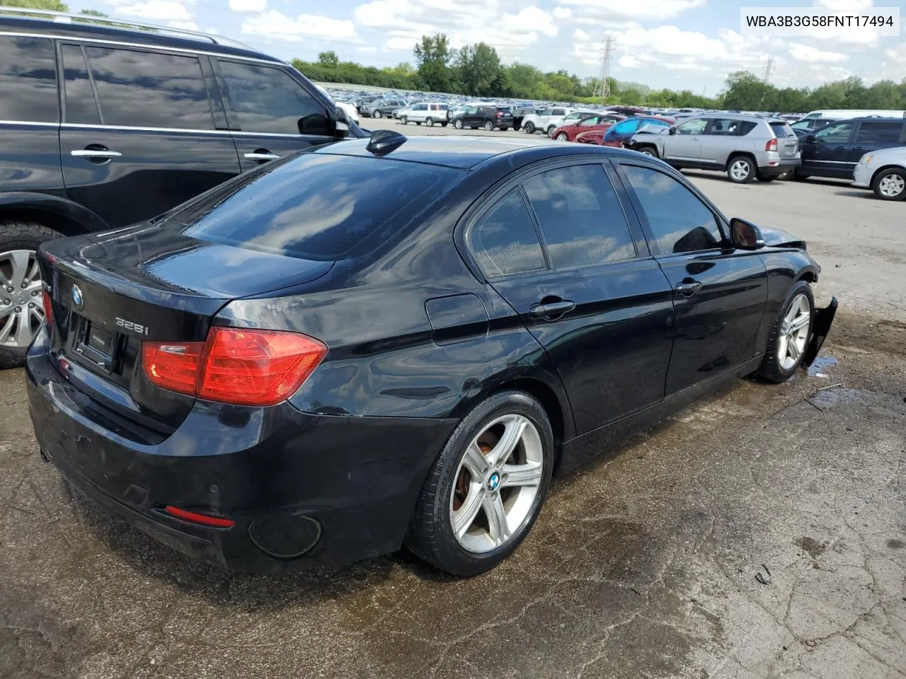 2015 BMW 328 Xi VIN: WBA3B3G58FNT17494 Lot: 63839194