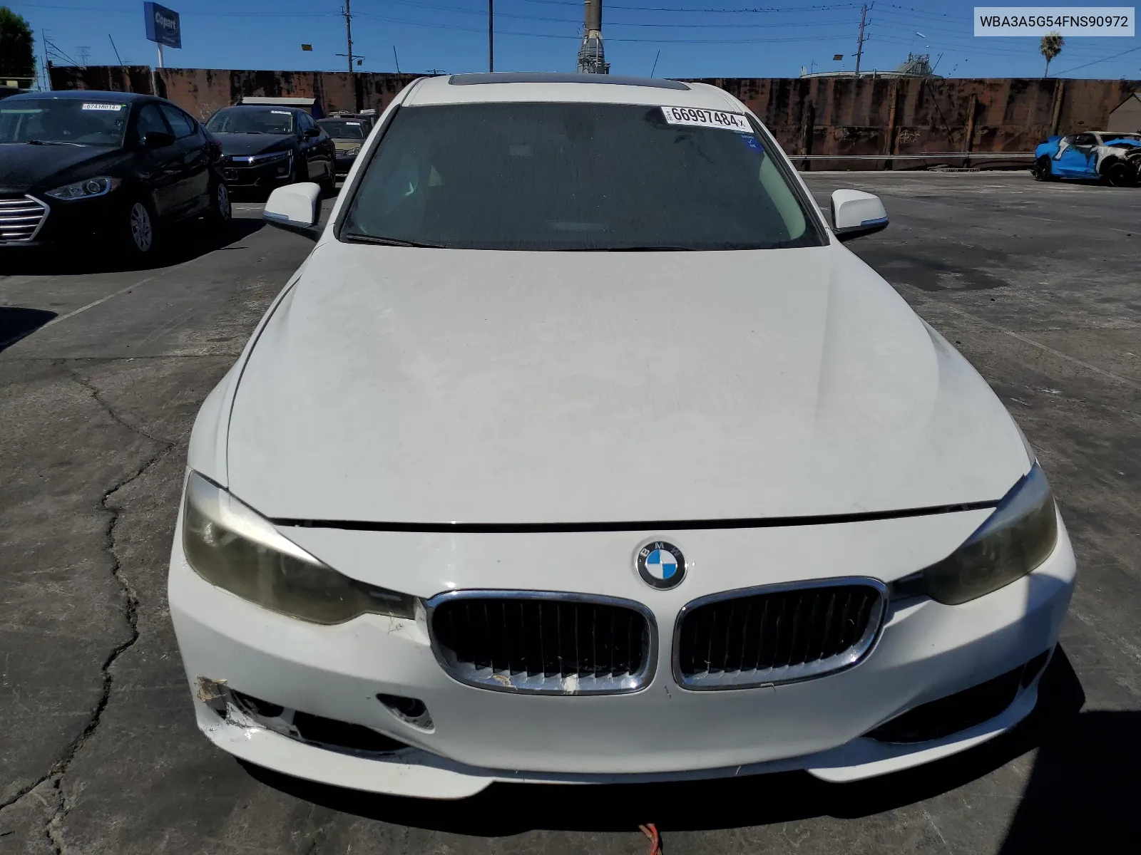 2015 BMW 328 I VIN: WBA3A5G54FNS90972 Lot: 66997484