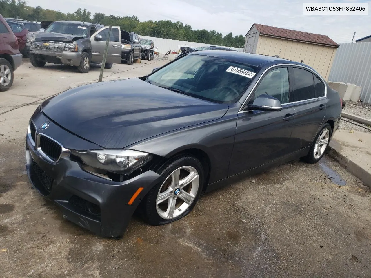 2015 BMW 328 I Sulev VIN: WBA3C1C53FP852406 Lot: 67656684