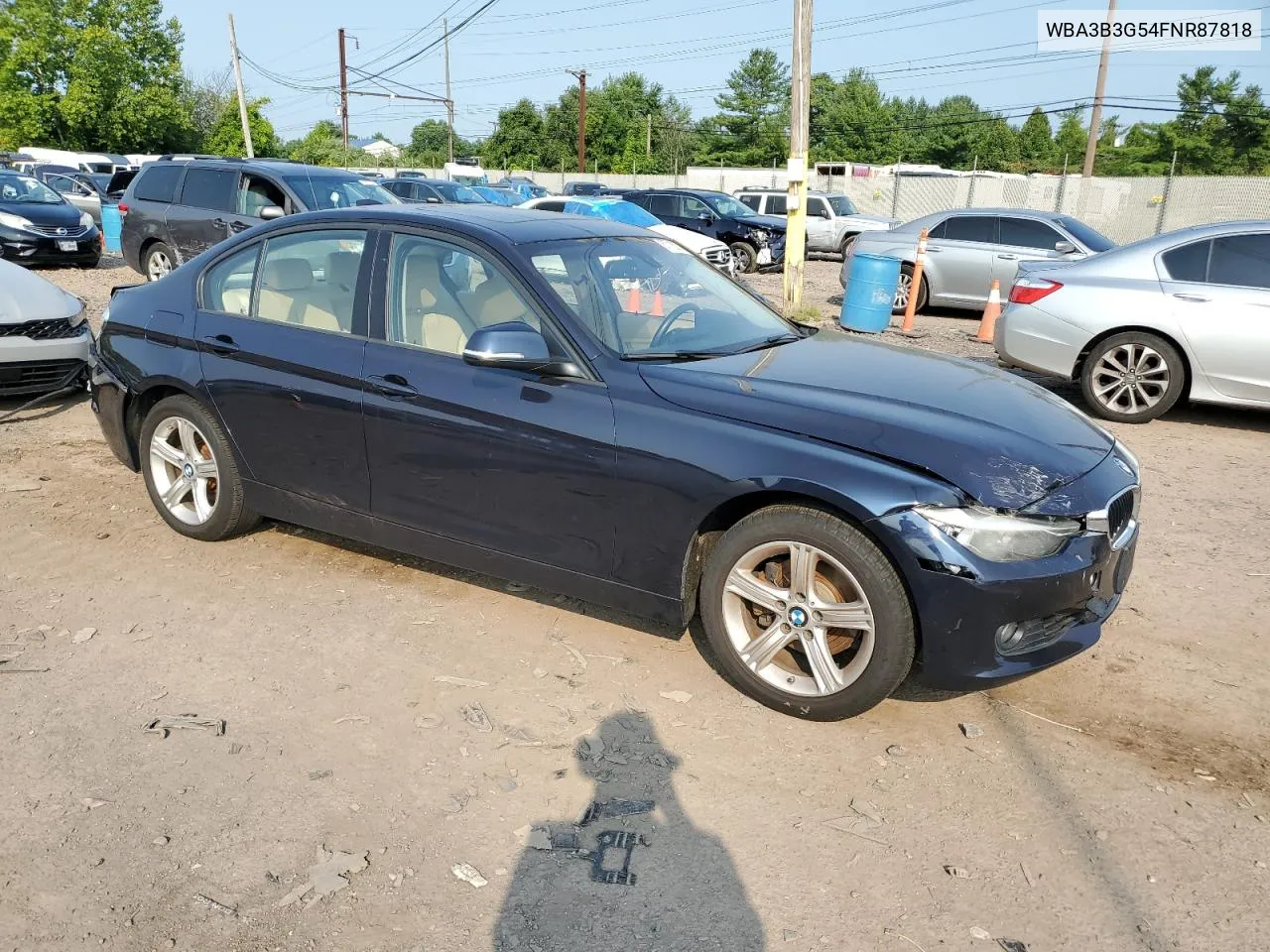 2015 BMW 328 Xi VIN: WBA3B3G54FNR87818 Lot: 67718374