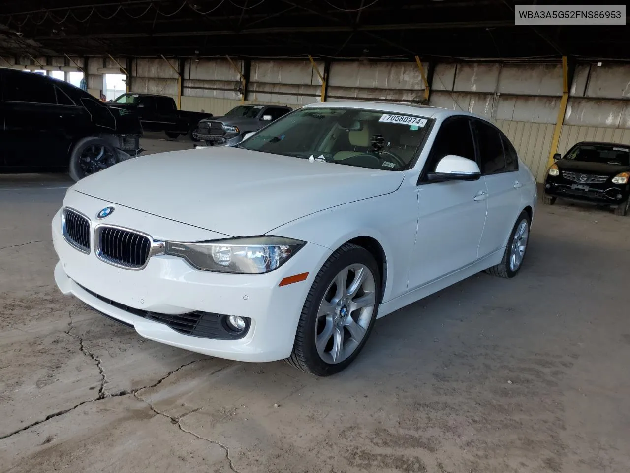 2015 BMW 328 I VIN: WBA3A5G52FNS86953 Lot: 70580974