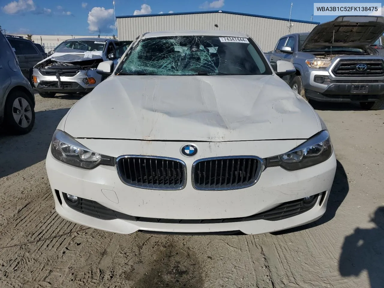 2015 BMW 320 I VIN: WBA3B1C52FK138475 Lot: 74347444