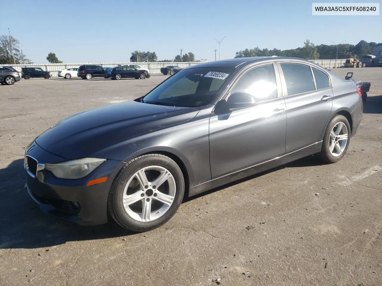 2015 BMW 328 I VIN: WBA3A5C5XFF608240 Lot: 75359234