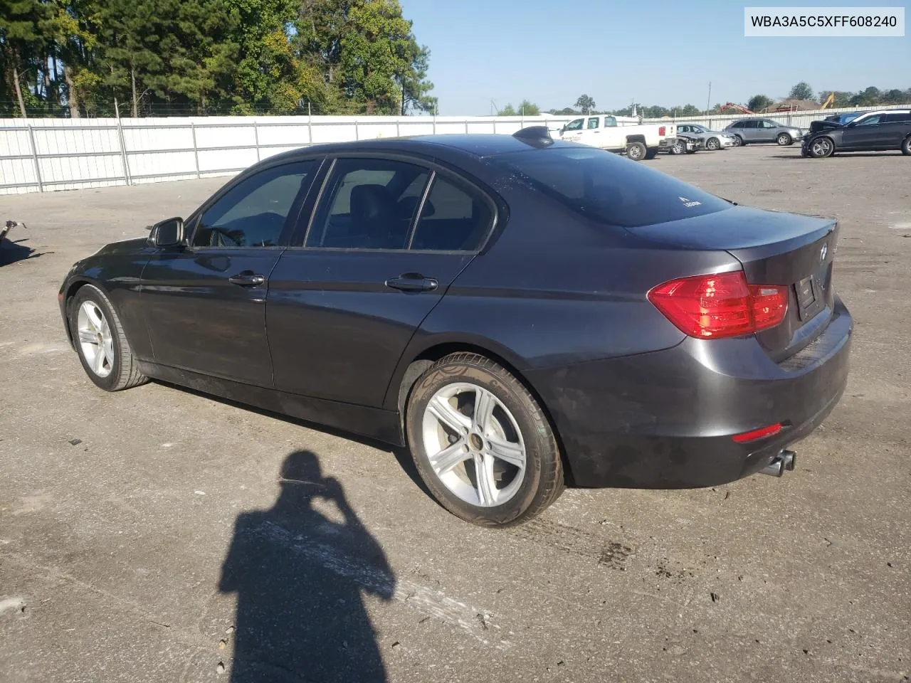 2015 BMW 328 I VIN: WBA3A5C5XFF608240 Lot: 75359234