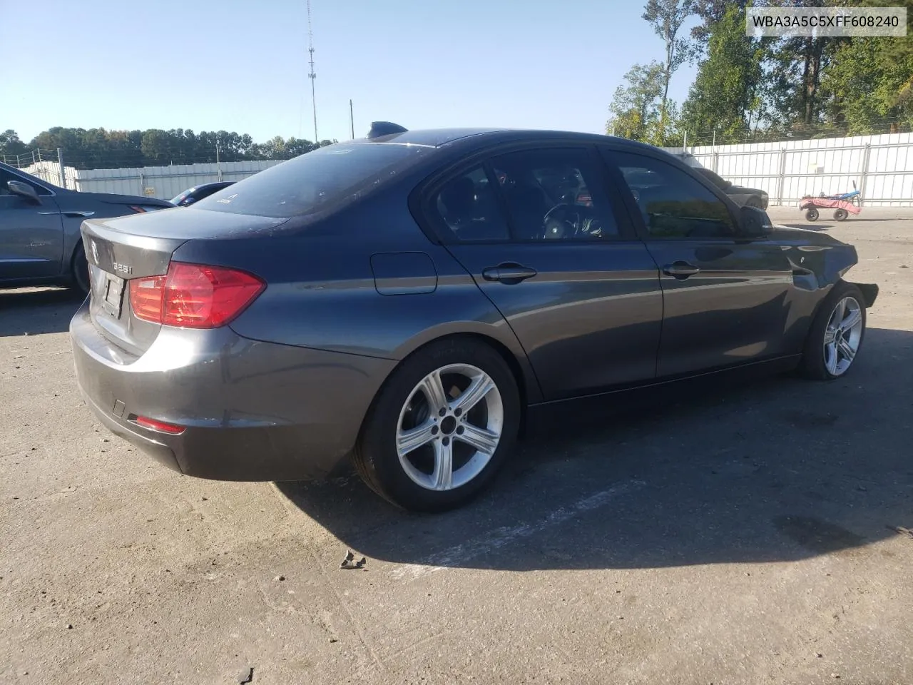 2015 BMW 328 I VIN: WBA3A5C5XFF608240 Lot: 75359234